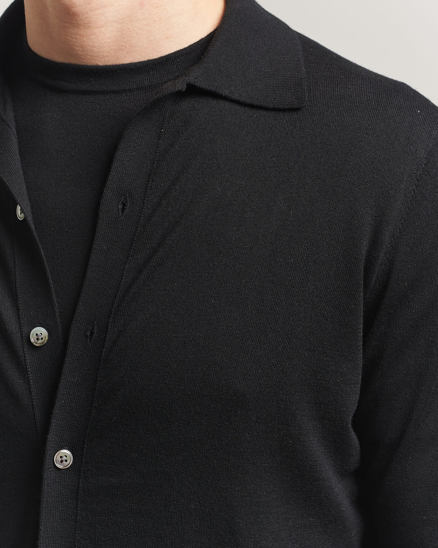 Mies | Puserot | Stenströms | Silk/Cashmere Cardigan Black