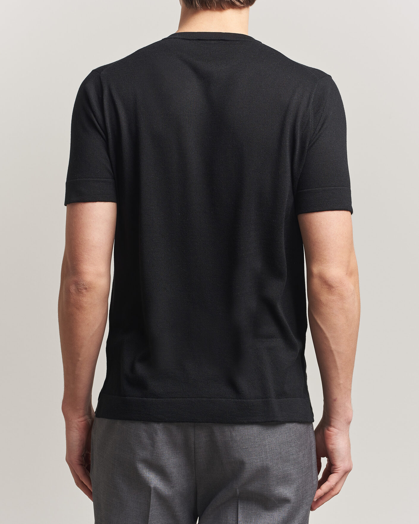 Mies | T-paidat | Stenströms | Silk/Cashmere T-Shirt Black