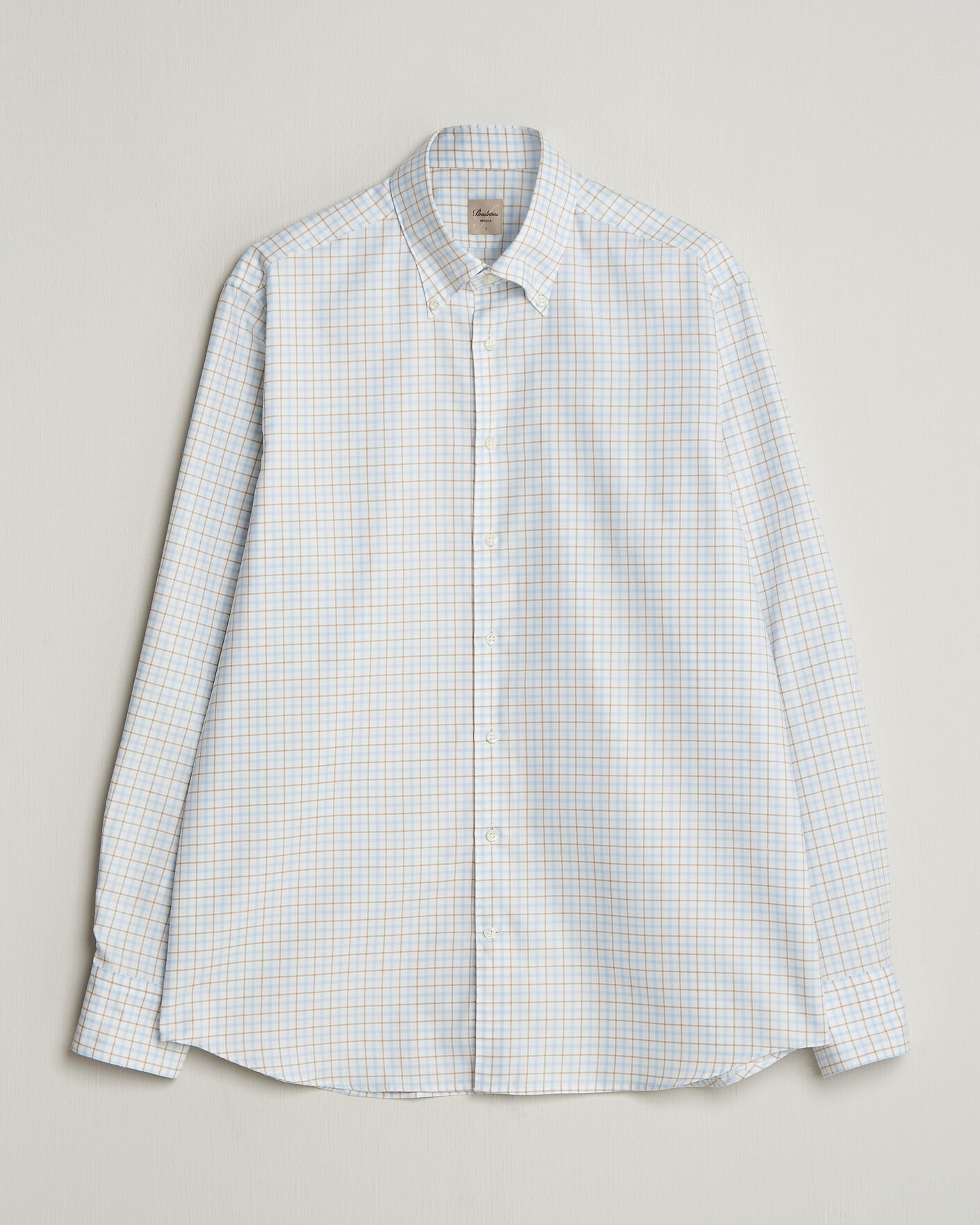Mies | Kauluspaidat | Stenströms | Regular Fit Checked Oxford Shirt Blue