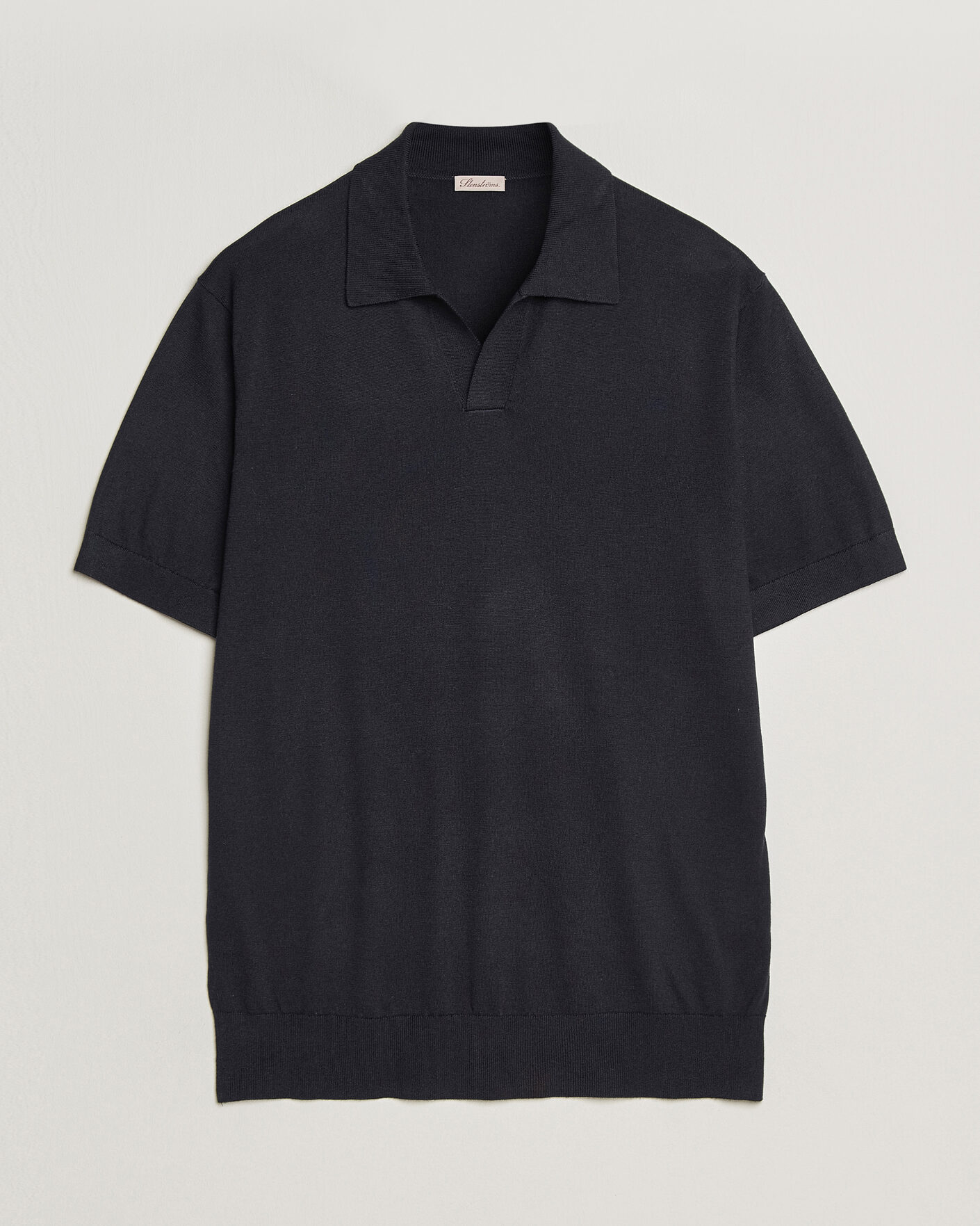Mies | Pikeet | Stenströms | Silk/Cashmere Polo Navy