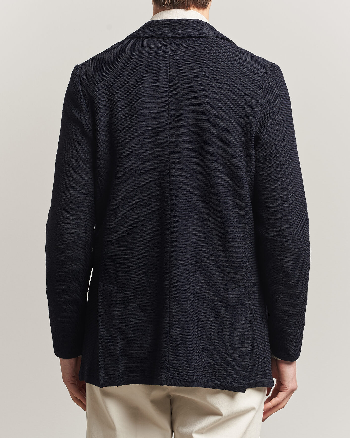 Mies | Pikkutakit | Stenströms | Milano Knitted Textured Blazer Navy
