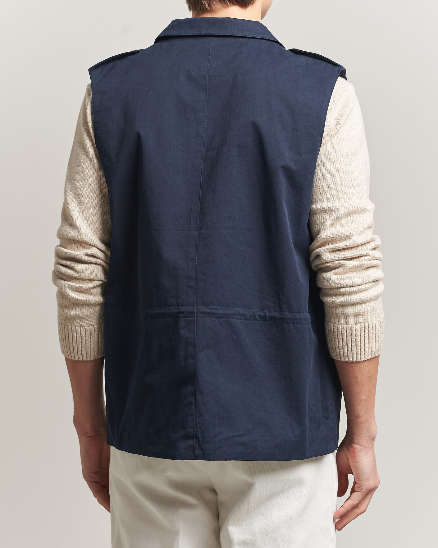 Mies | Ulkoliivit | Stenströms | Cotton Twill Vest Navy