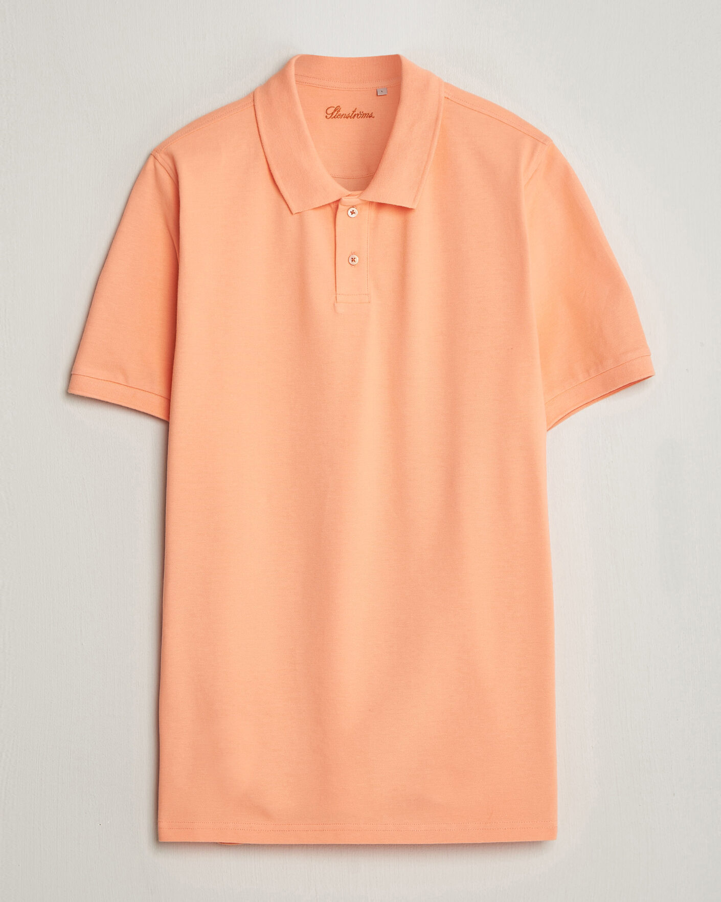 Mies | Pikeet | Stenströms | Organic Cotton Piquet Polo Shirt Mandarin