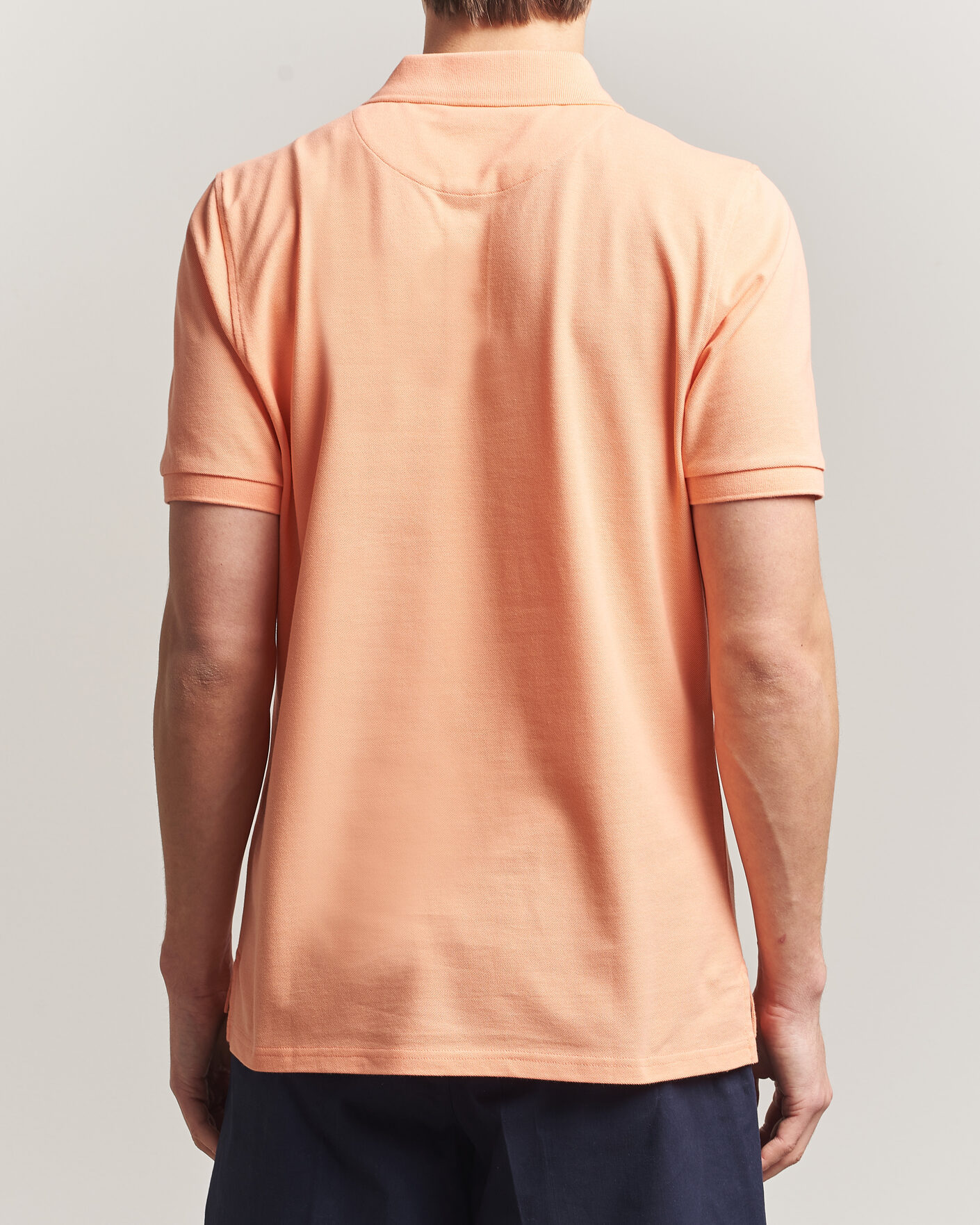 Mies | Pikeet | Stenströms | Organic Cotton Piquet Polo Shirt Mandarin