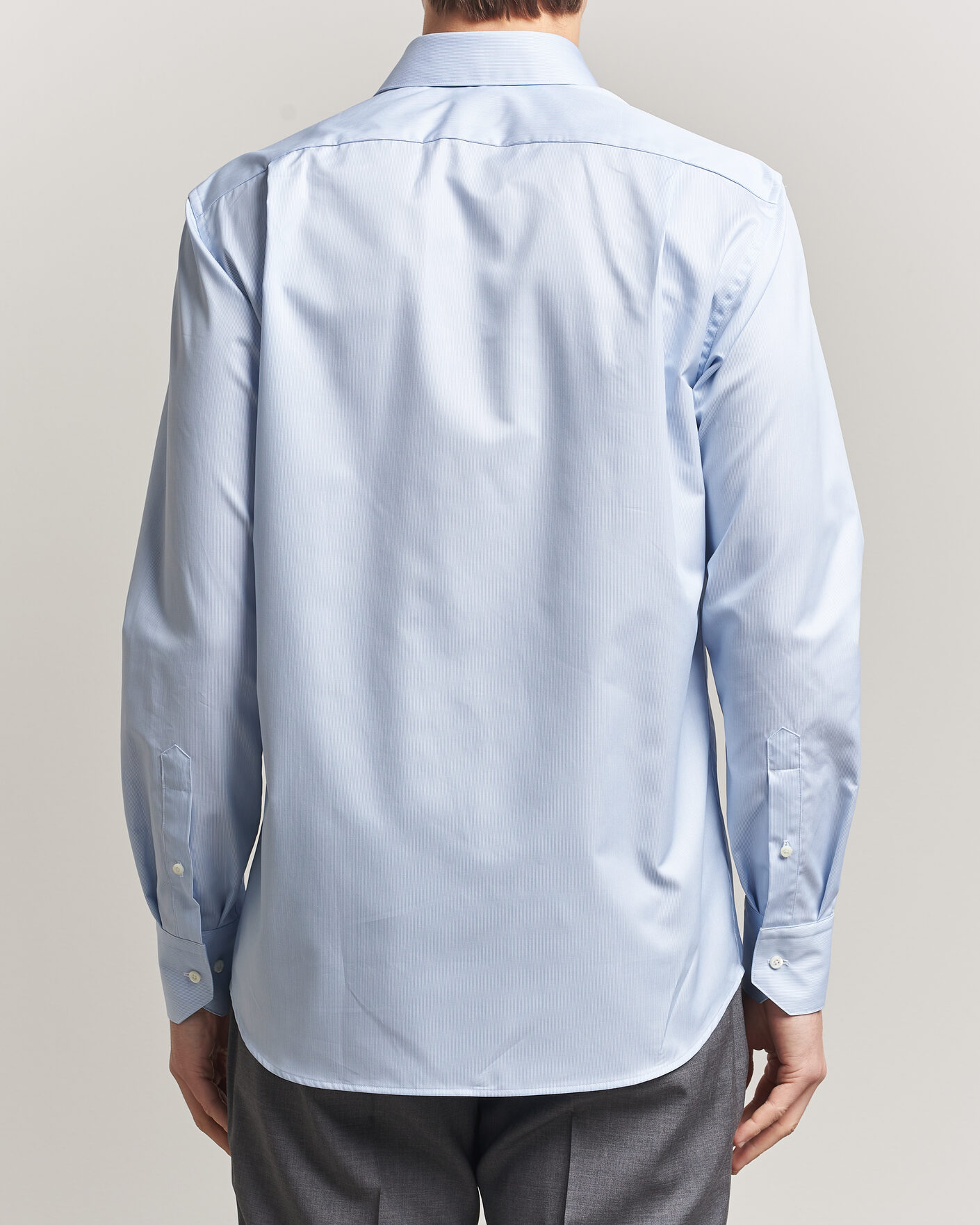 Mies | Kauluspaidat | Stenströms | Regular Fit Thin Stripe Pointed Collar Shirt Blue