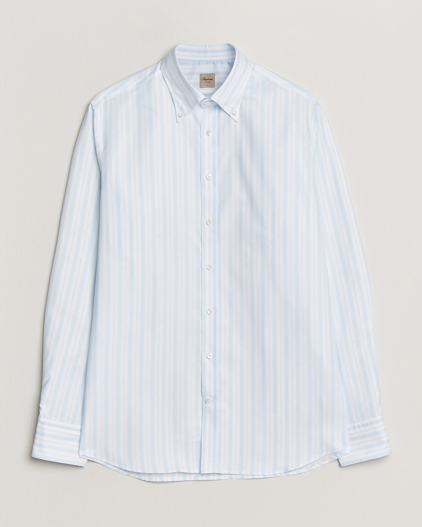 Mies | Kauluspaidat | Stenströms | Regular Fit Striped Oxford Shirt Light Blue