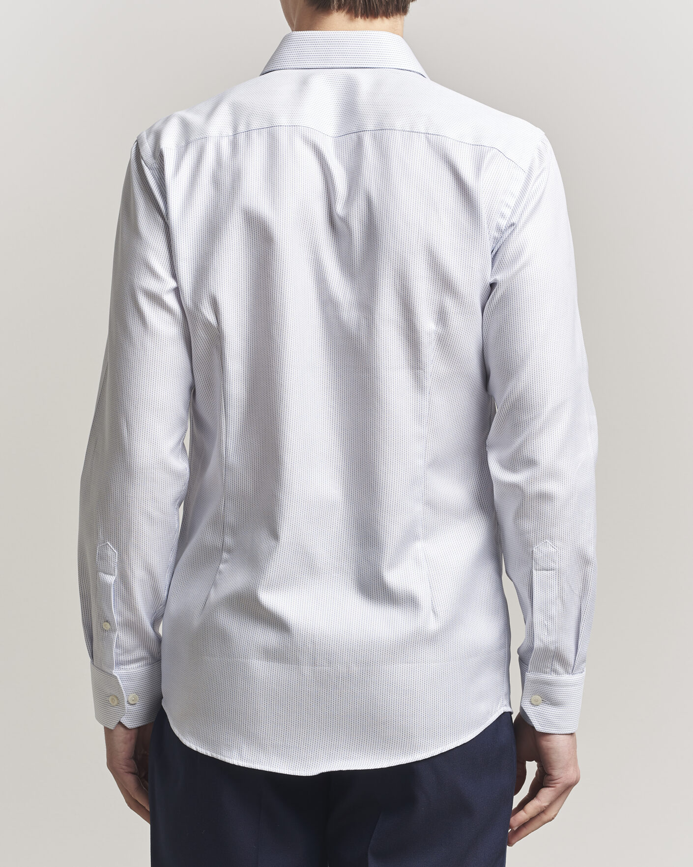 Mies | Kauluspaidat | Eton | Slim Fit Signature Twill Structured Shirt Light Blue