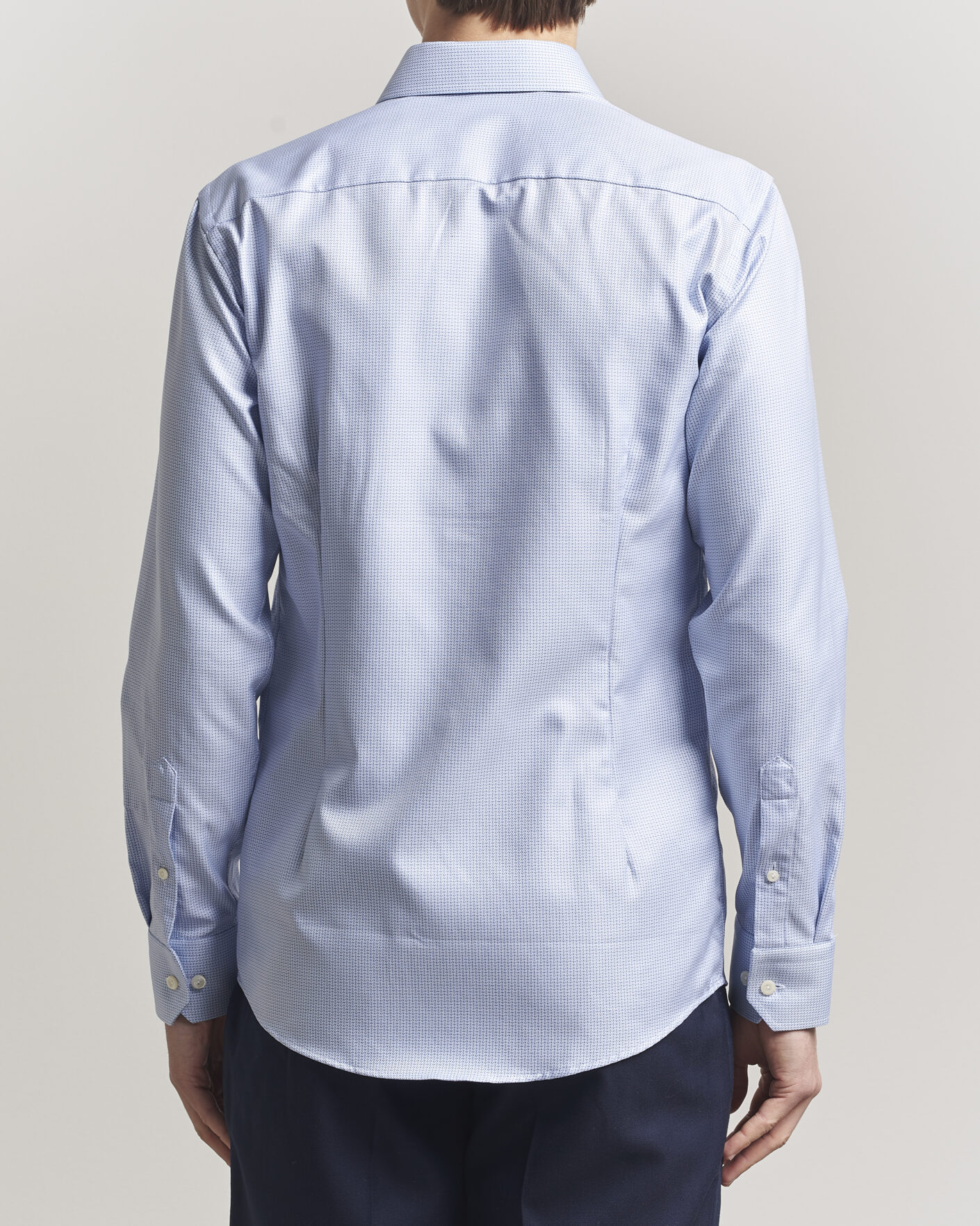 Mies | Kauluspaidat | Eton | Slim Fit Signature Twill Structured Shirt Mid Blue