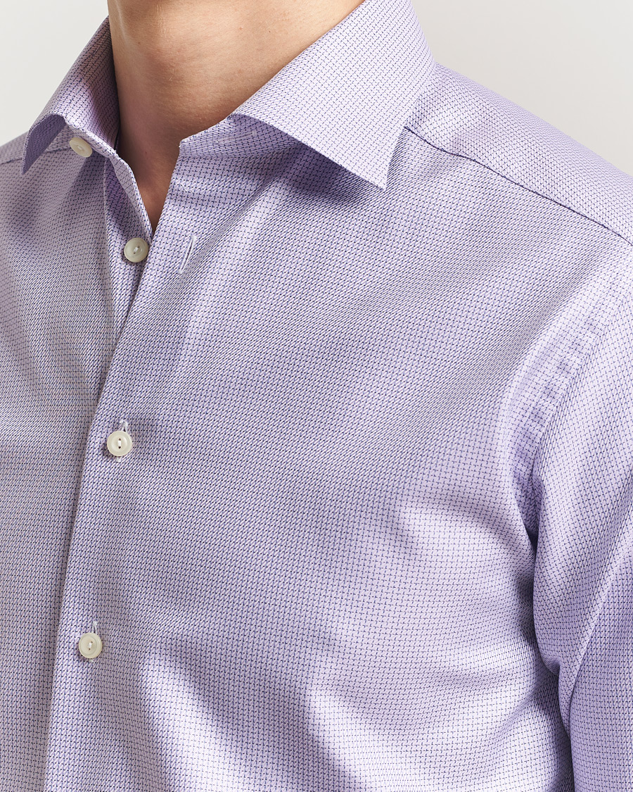 Mies | Kauluspaidat | Eton | Slim Fit Signature Twill Structured Shirt Light Purple