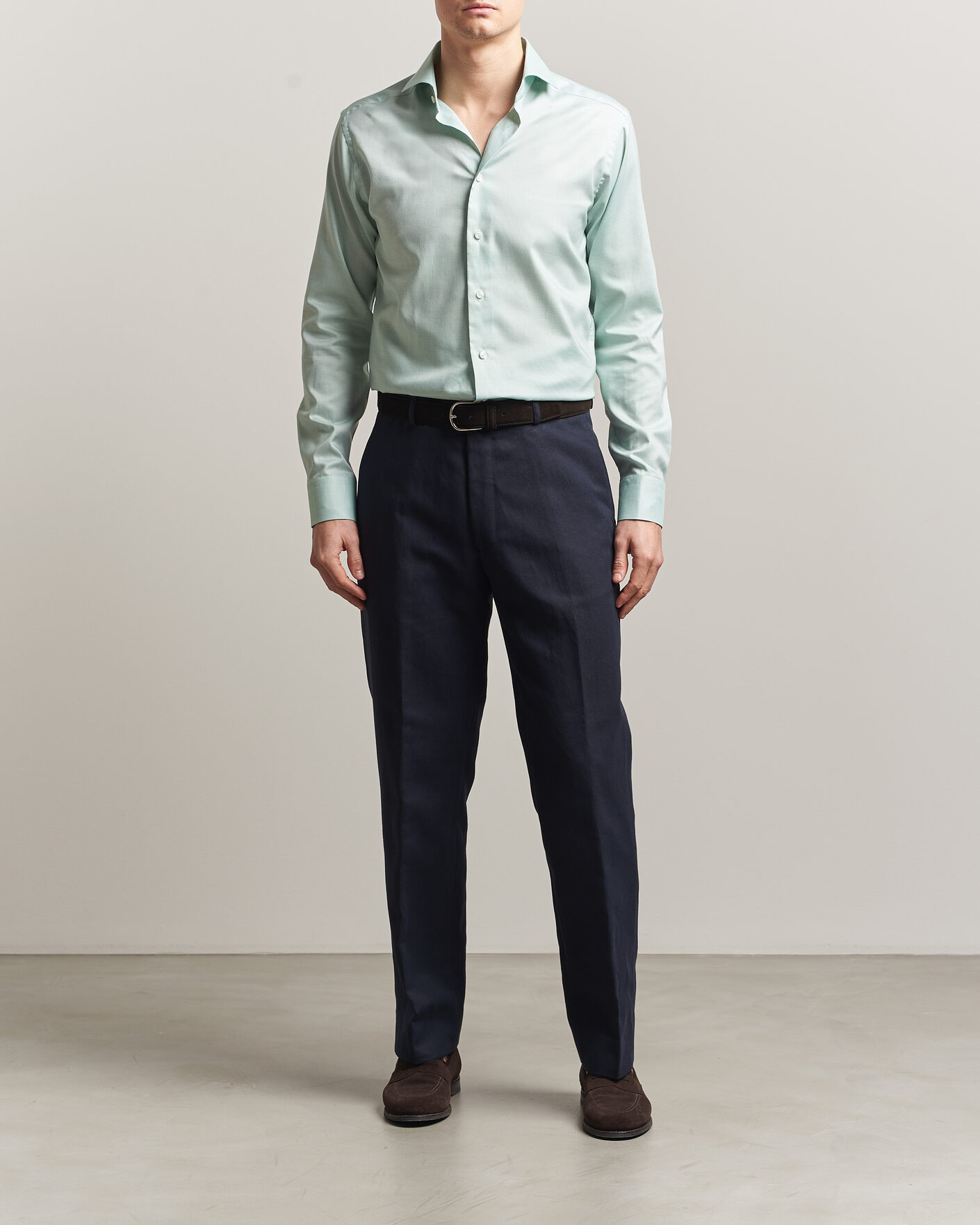 Mies | Kauluspaidat | Eton | Slim Fit Signature Oxford Shirt Mid Green