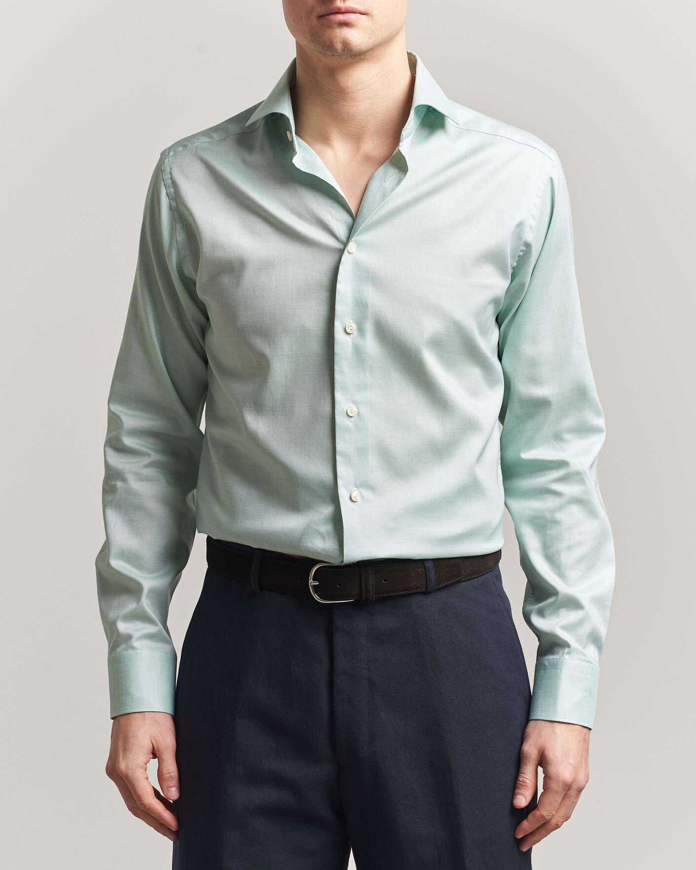 Mies | Kauluspaidat | Eton | Slim Fit Signature Oxford Shirt Mid Green
