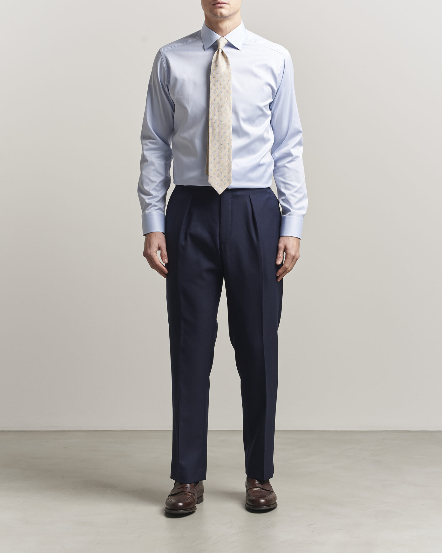 Mies | Kauluspaidat | Eton | Slim Fit Signature Twill Contrast Shirt Light Blue