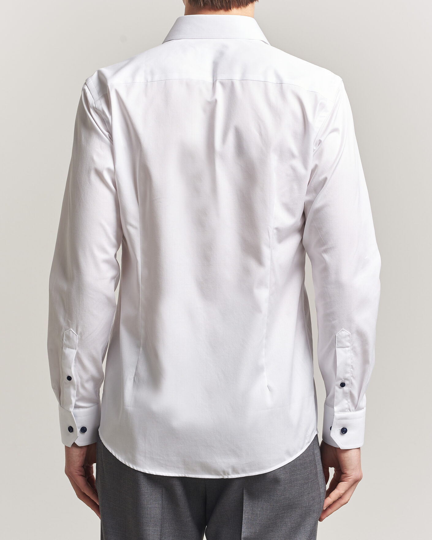 Mies | Kauluspaidat | Eton | Slim Fit Signature Twill Contrast Shirt White