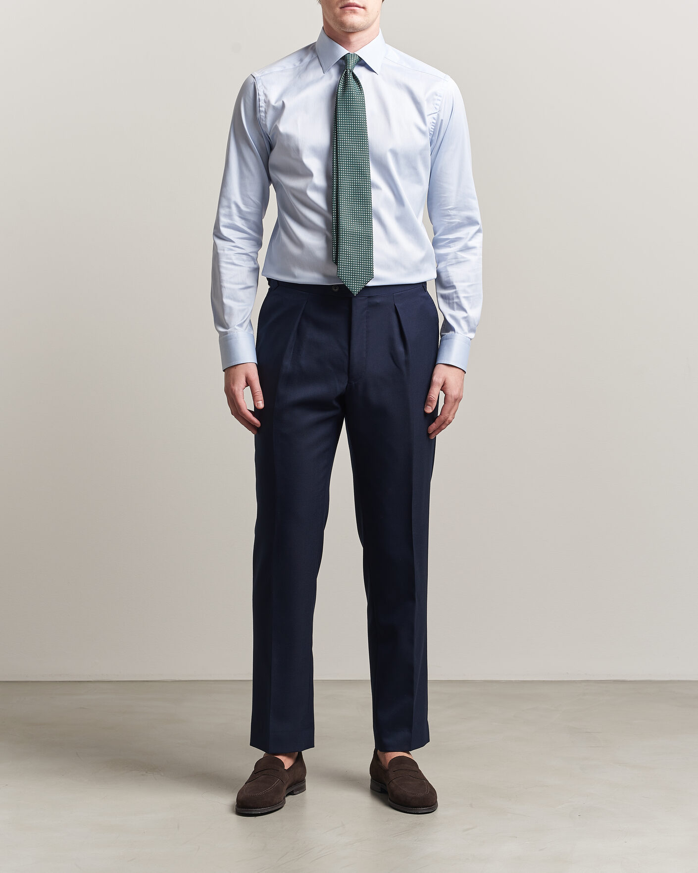 Mies | Kauluspaidat | Eton | Slim Fit Signature Twill Contrast Shirt Light Blue