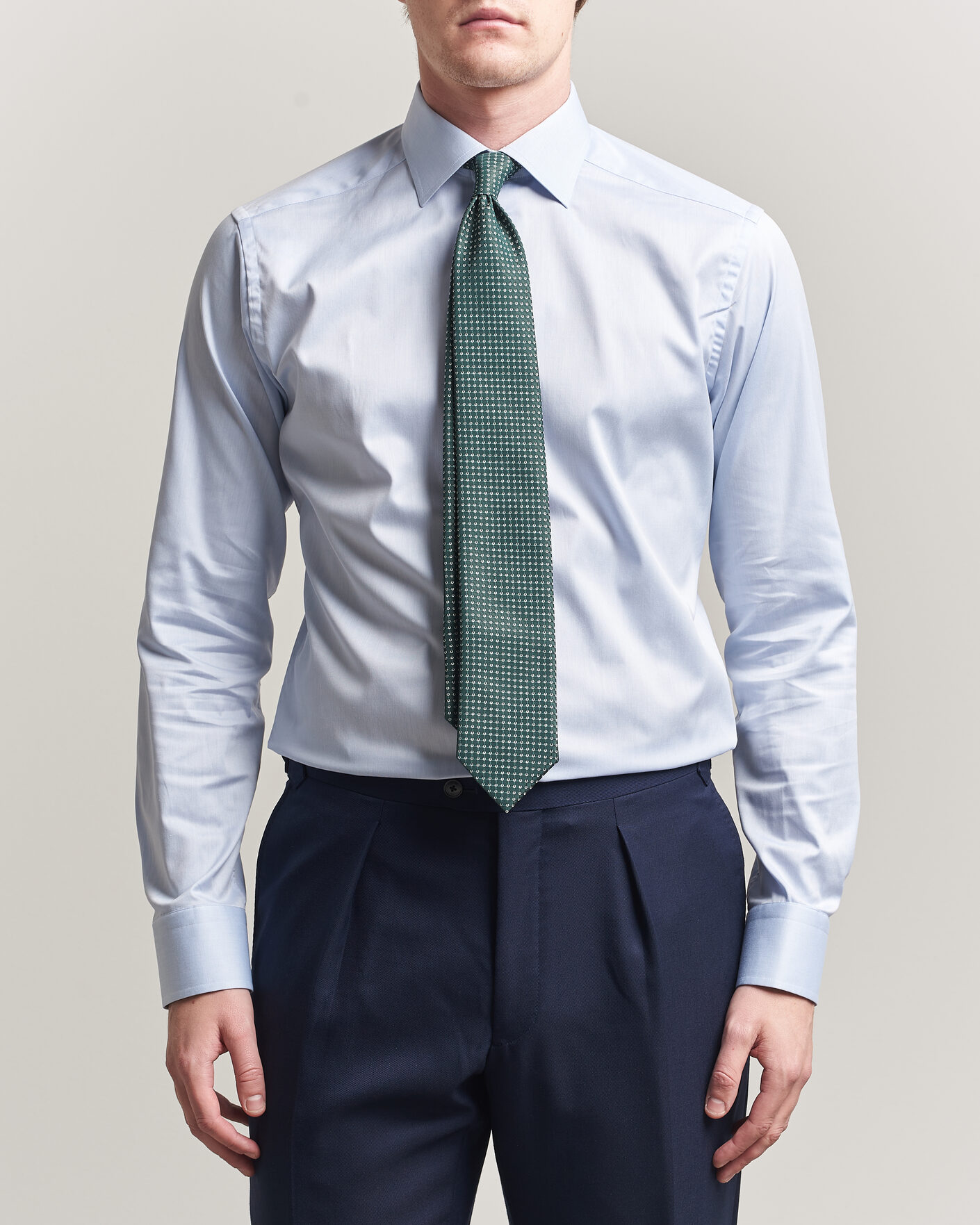 Mies | Kauluspaidat | Eton | Slim Fit Signature Twill Contrast Shirt Light Blue