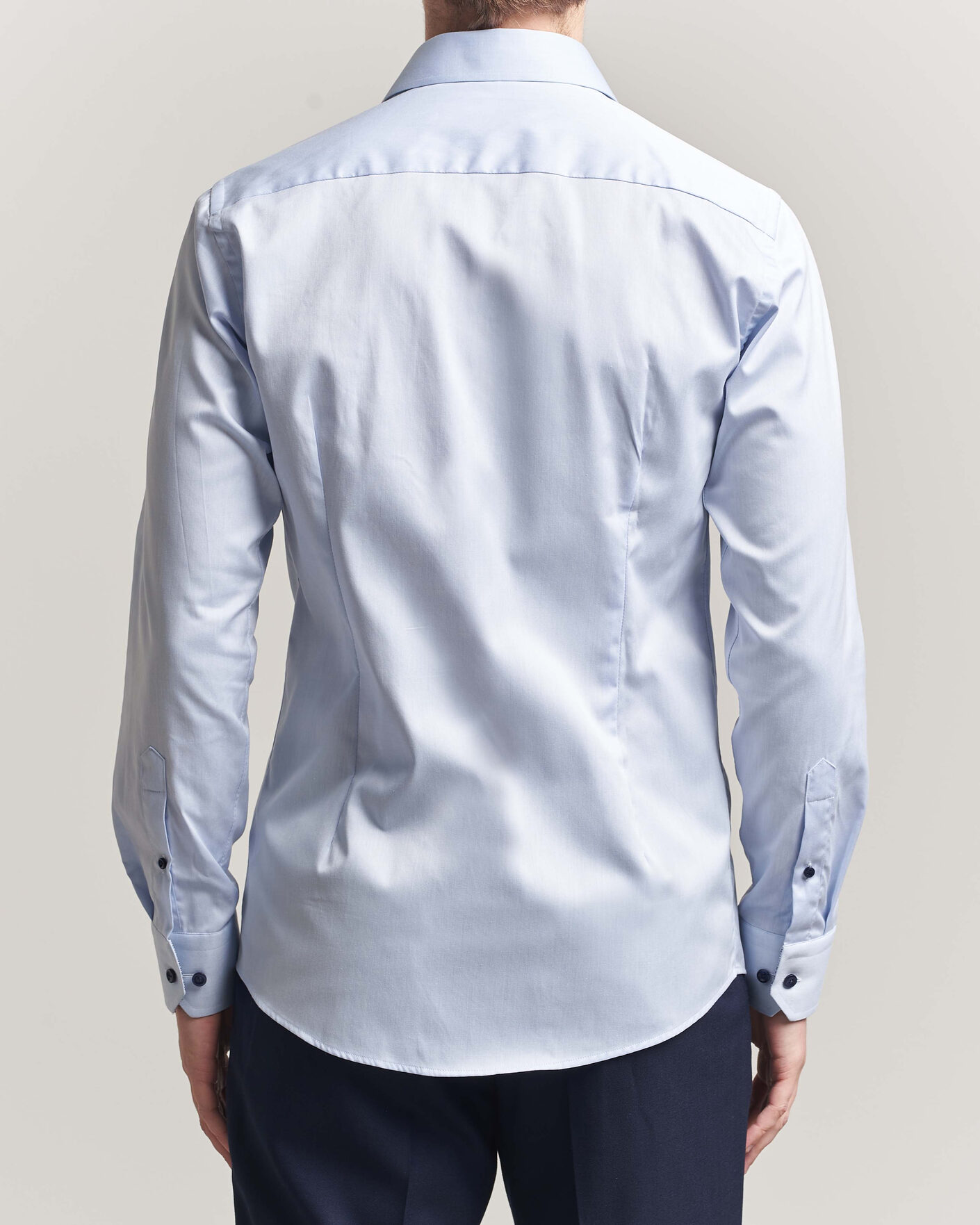 Mies | Kauluspaidat | Eton | Slim Fit Signature Twill Contrast Shirt Light Blue