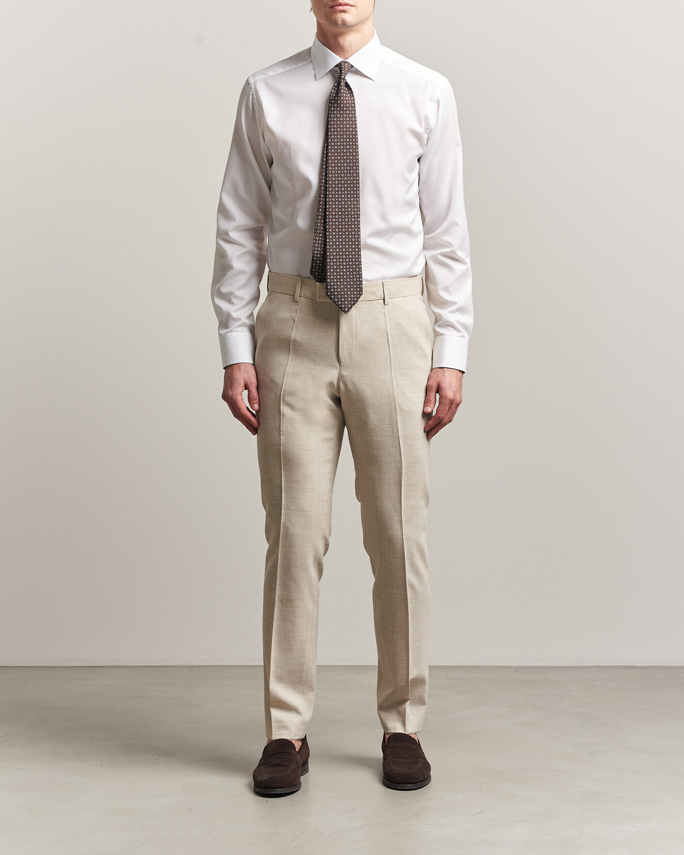 Mies | Kauluspaidat | Eton | Slim Fit Signature Twill Contrast Shirt White