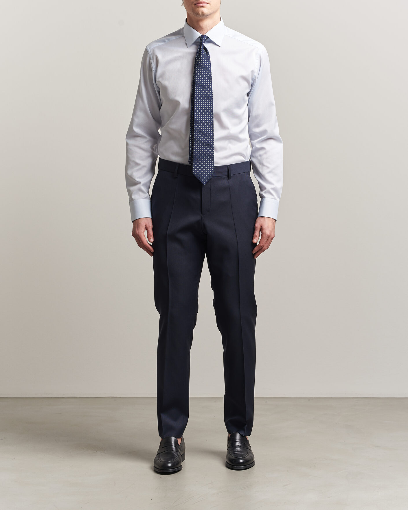 Mies | Kauluspaidat | Eton | Slim Fit Signature Twill Contrast Shirt Light Blue
