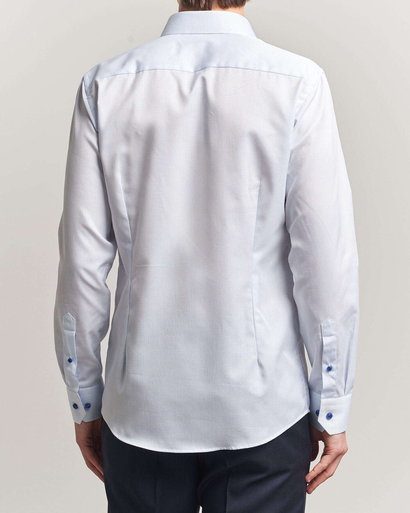 Mies | Kauluspaidat | Eton | Slim Fit Signature Twill Contrast Shirt Light Blue