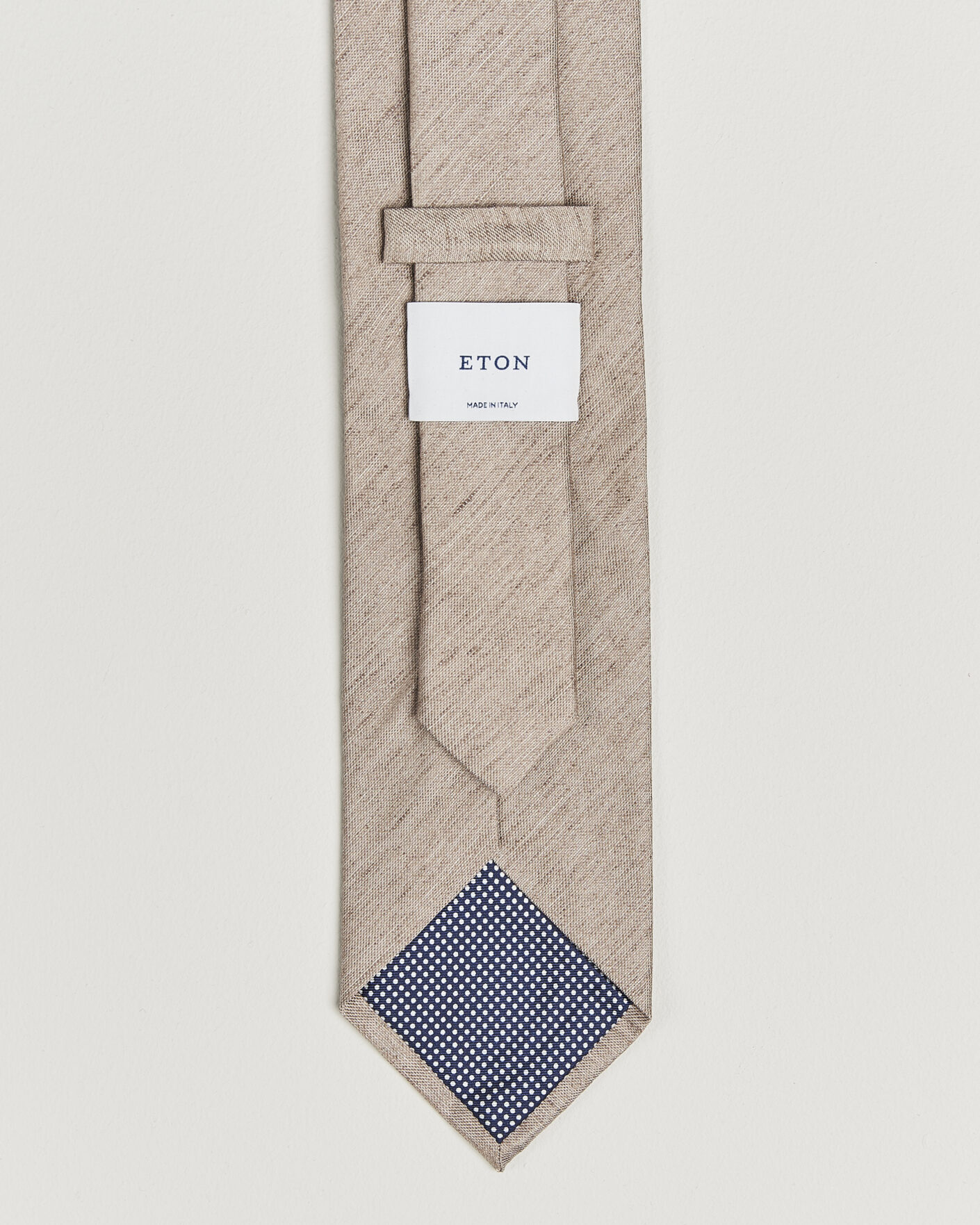 Mies | Solmiot | Eton | Linen Silk Tie Beige