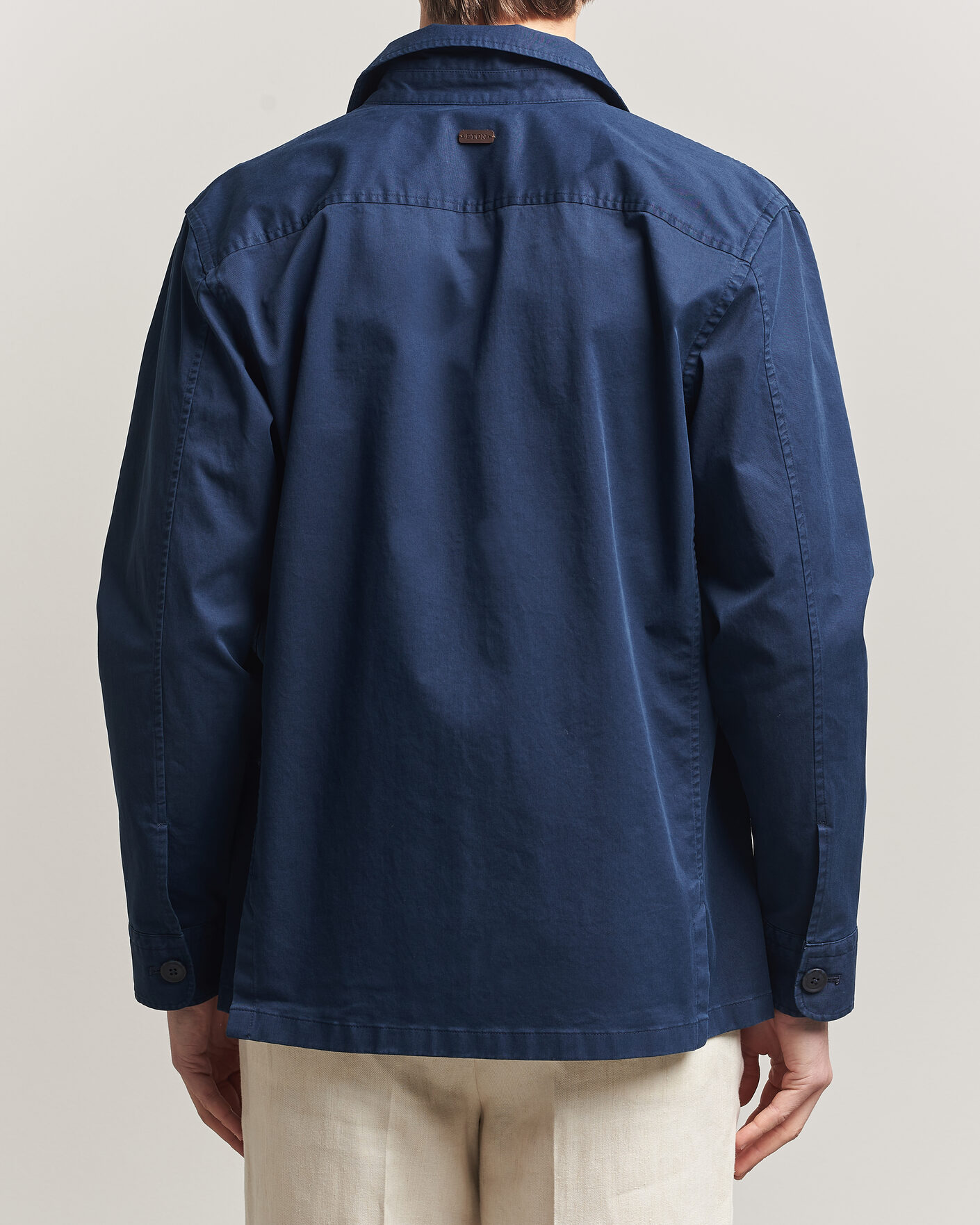 Mies | Takit | Eton | Cotton Chore Jacket Navy Blue