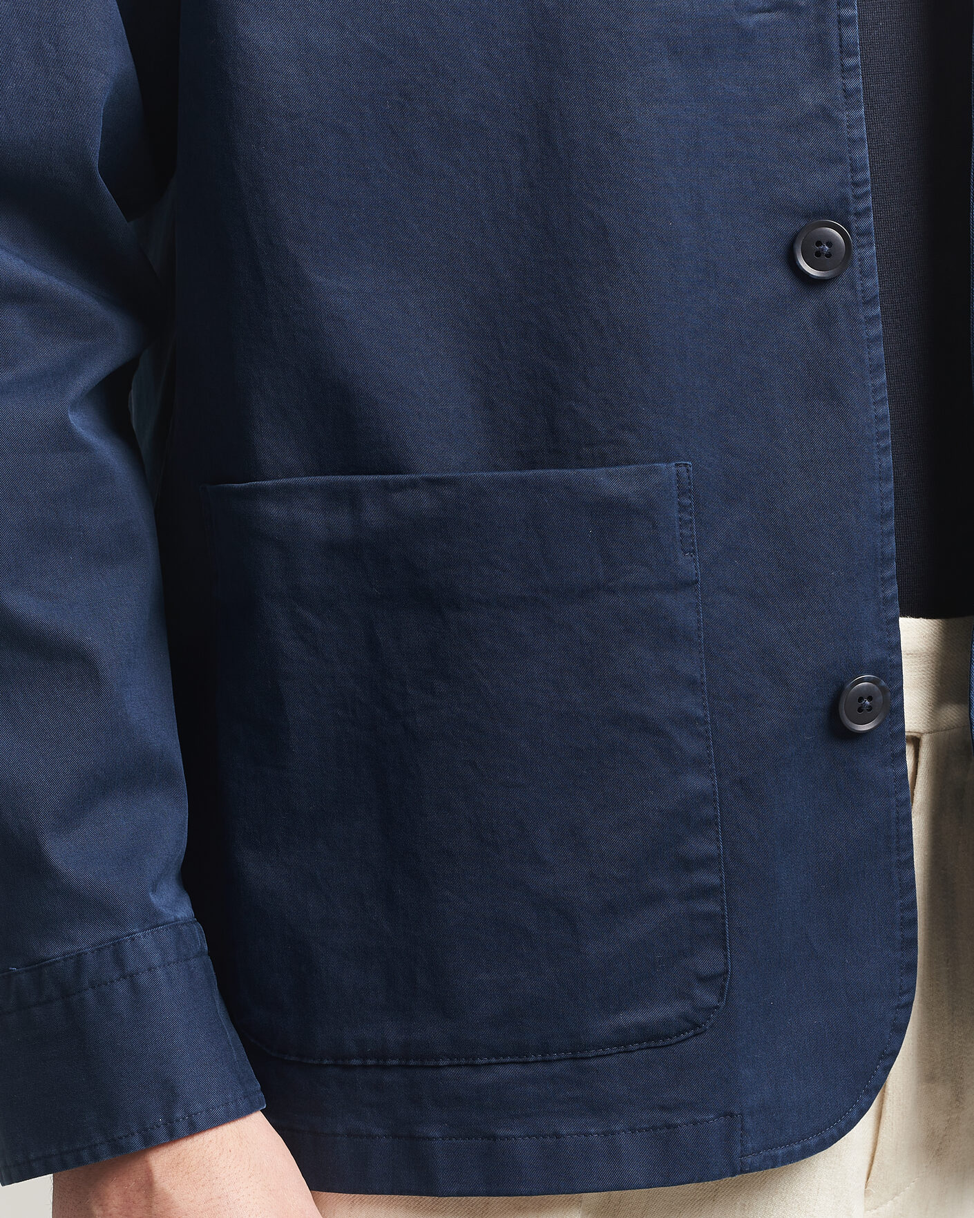 Mies | Takit | Eton | Cotton Chore Jacket Navy Blue