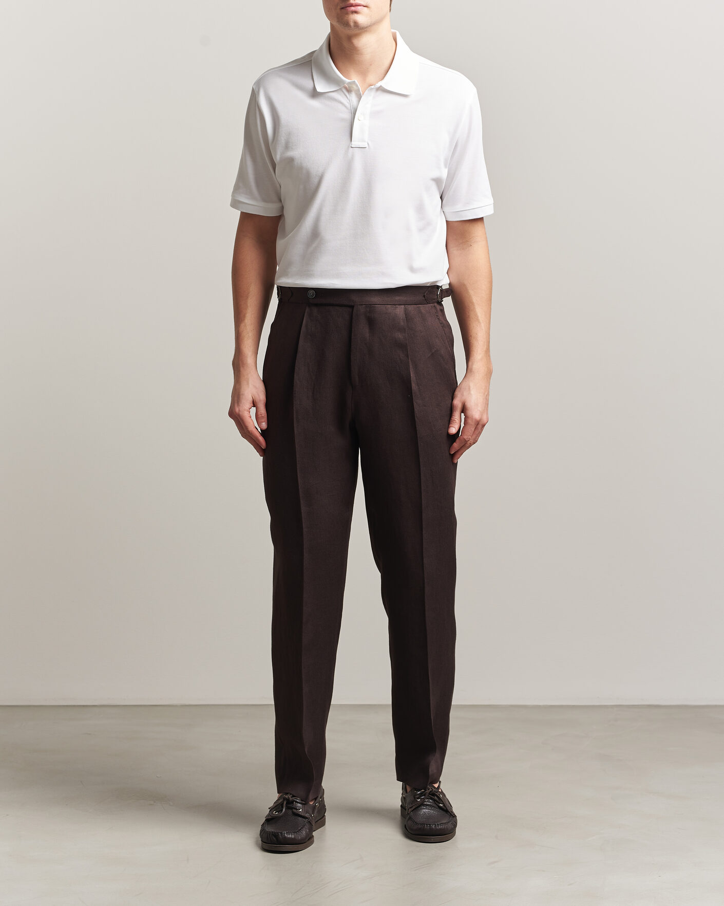 Mies | Pikeet | Eton | Pima Pique Polo White