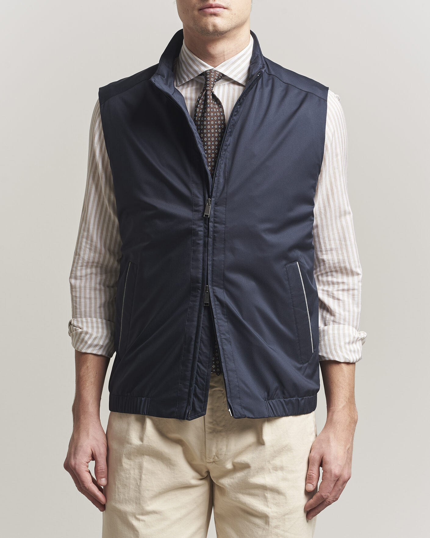 Mies | Ulkoliivit | Eton | Lightweight Wind Vest Navy Blue
