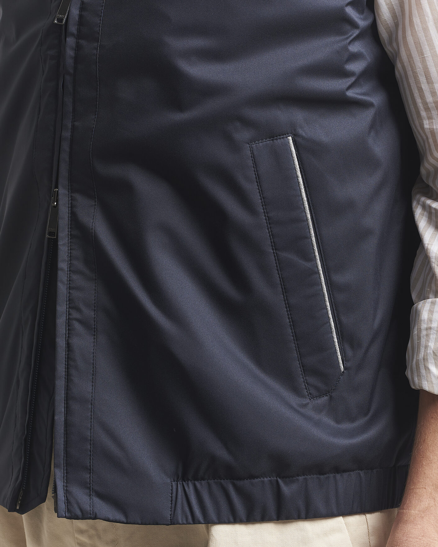 Mies | Ulkoliivit | Eton | Lightweight Wind Vest Navy Blue