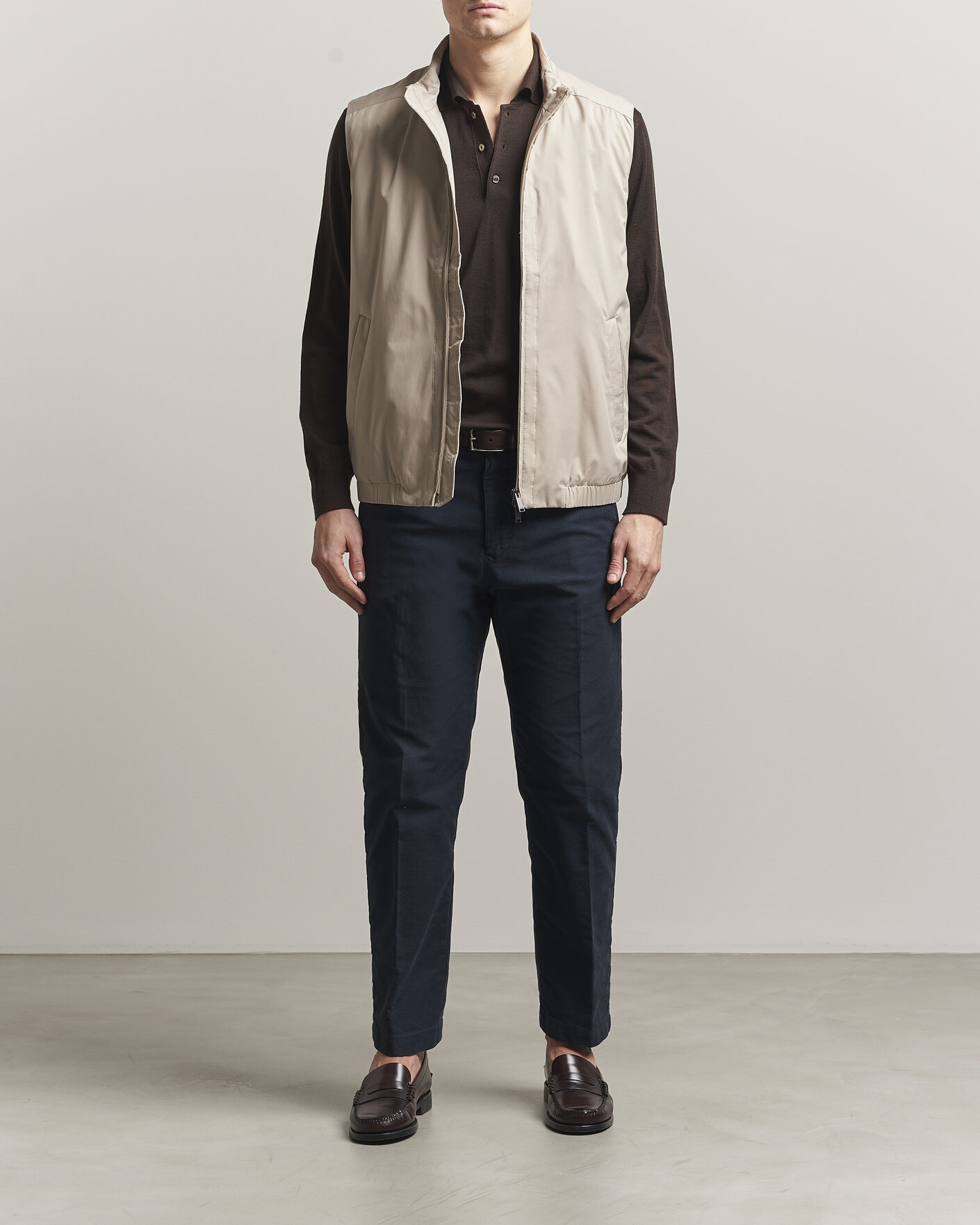 Mies | Ulkoliivit | Eton | Lightweight Wind Vest Beige