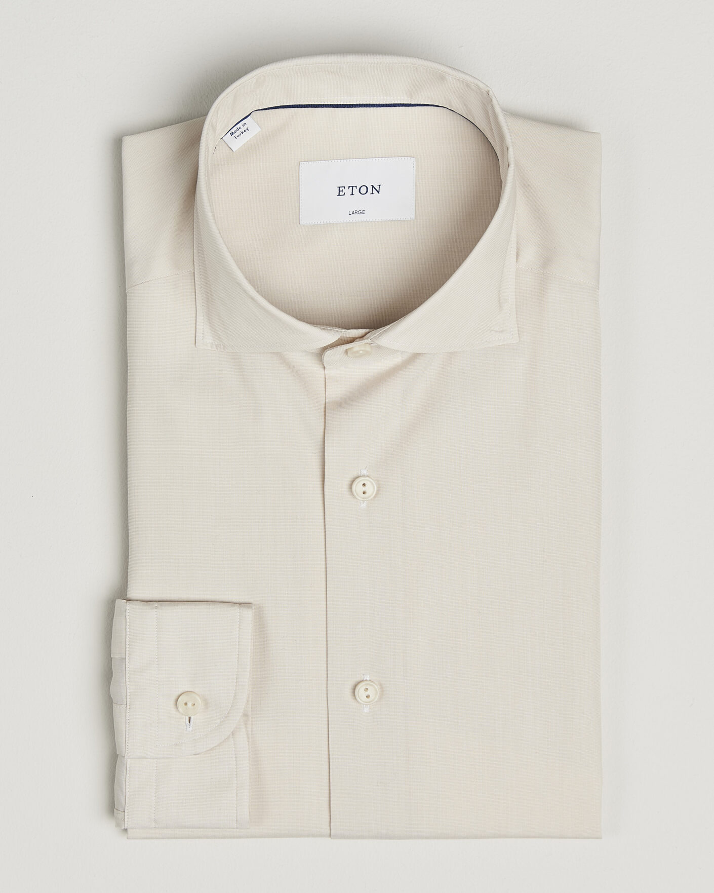 Mies | Kauluspaidat | Eton | Casual Fit Breeze Poplin Shirt Beige