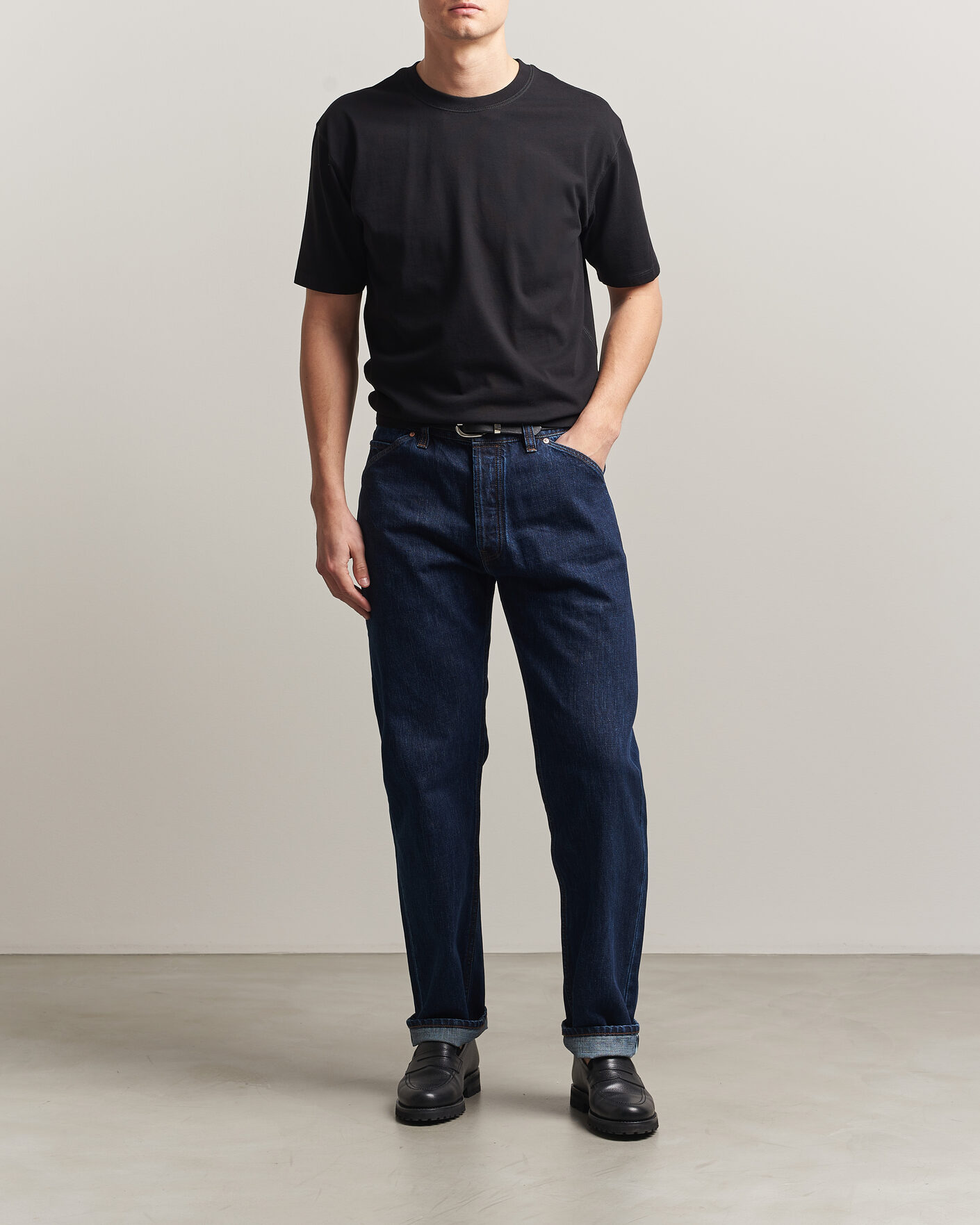 Mies | T-paidat | Drake's | Short Sleeve Hiking T-Shirt Black