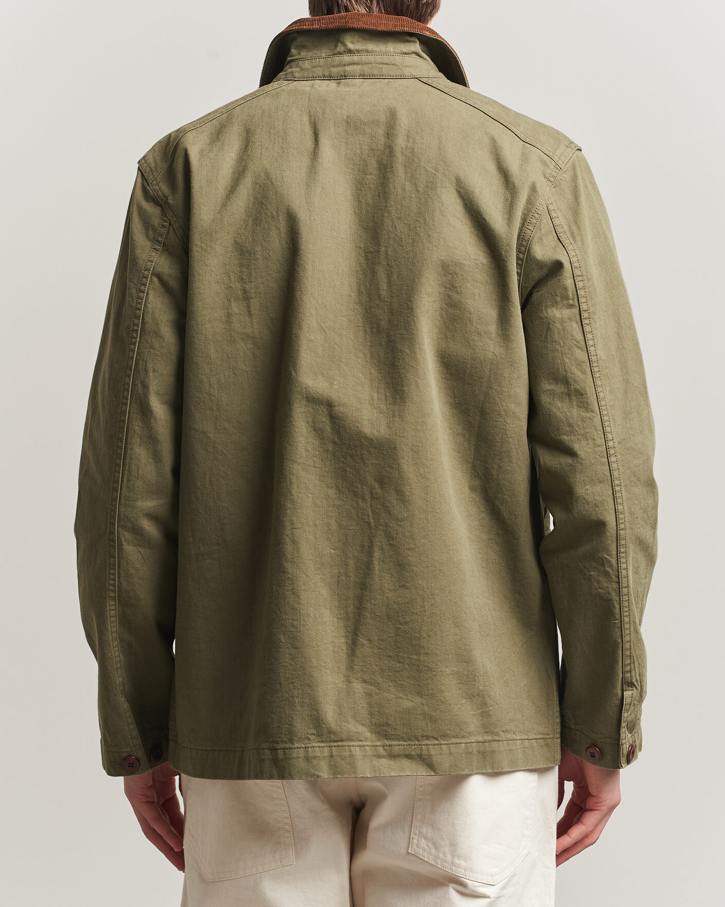 Mies | Takit | Drake's | Twill Fatigue Jacket Khaki