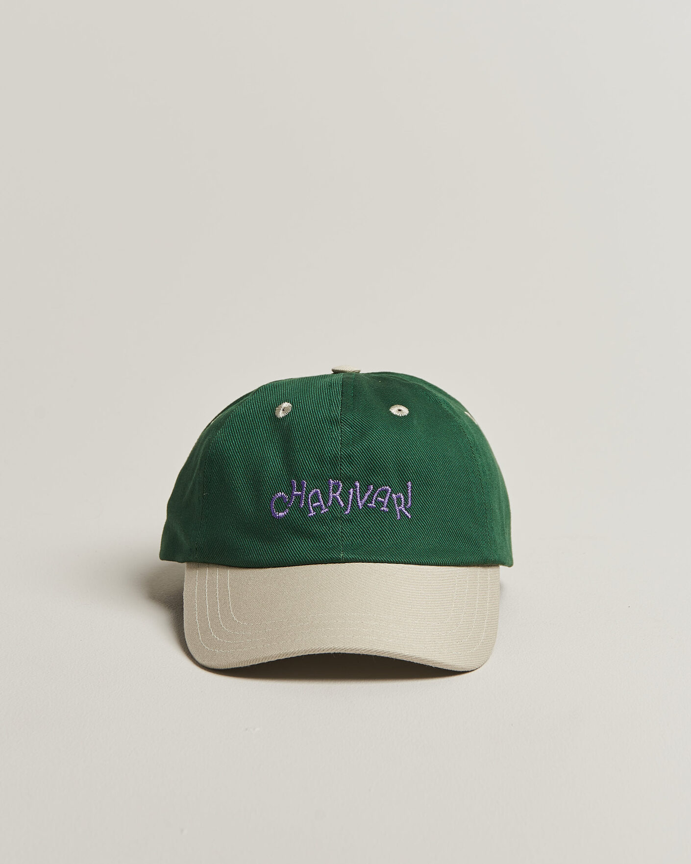 Mies | Päähineet | Drake's | Charivari Twill Baseball Cap Green/Ecru