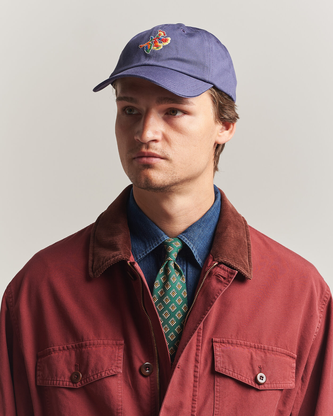 Mies | Päähineet | Drake's | Tapisserie Twill Baseball Cap Blue