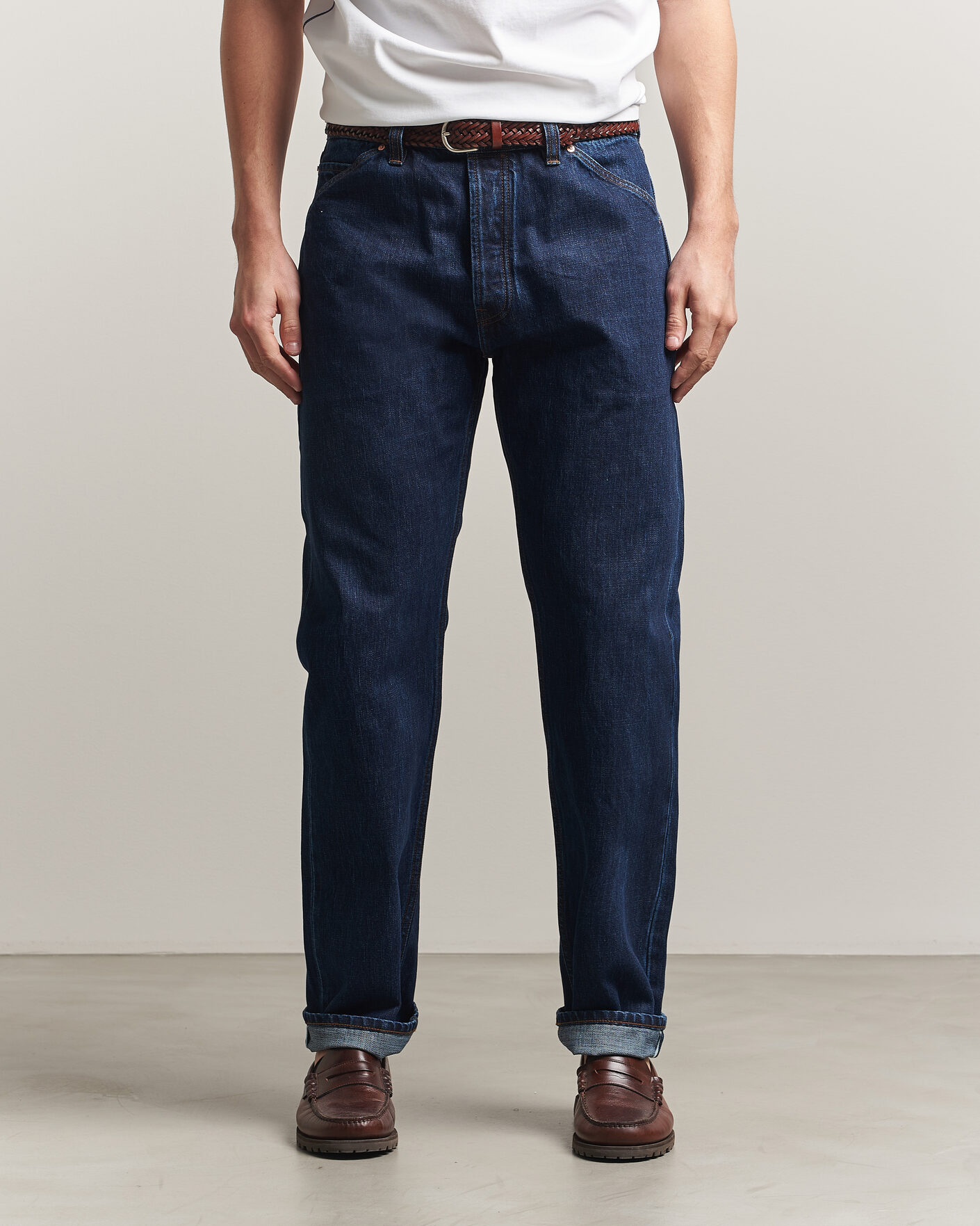 Mies | Farkut | Drake's | 5-Pocket Japanese Selvedge Denim Stone Wash