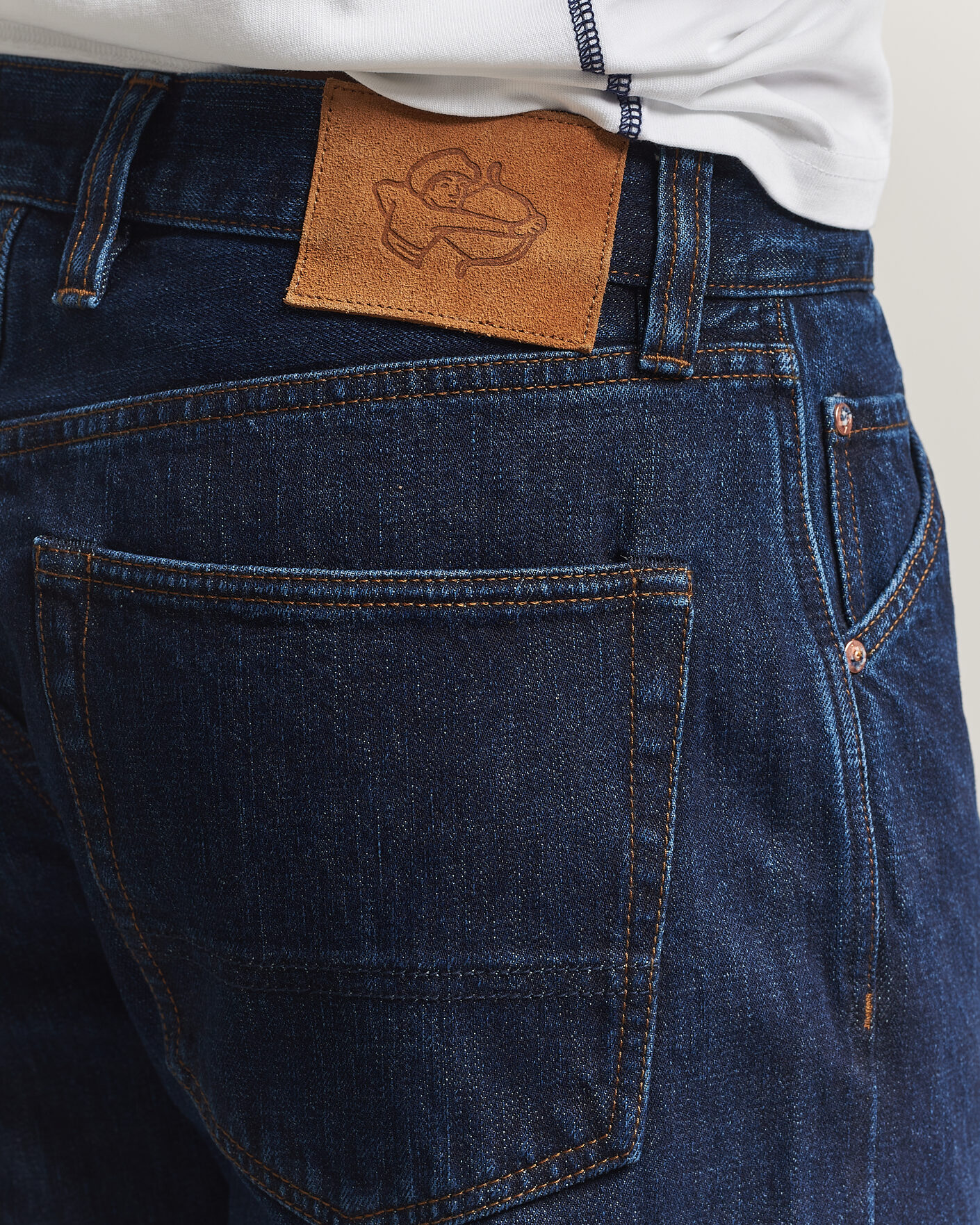 Mies | Farkut | Drake's | 5-Pocket Japanese Selvedge Denim Stone Wash