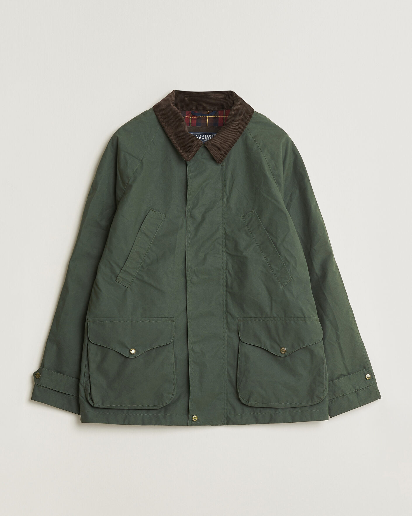 Mies | Takit | Manifattura Ceccarelli | Dry Wax Rain Caban Dark Green