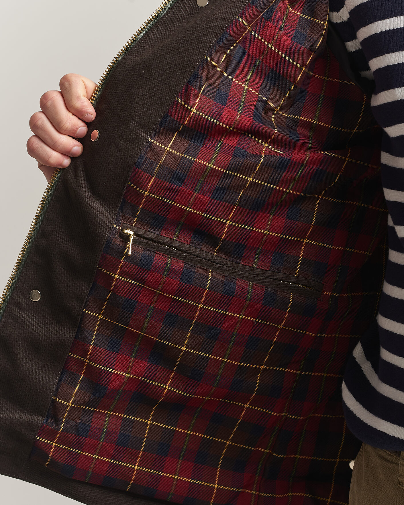 Mies | Takit | Manifattura Ceccarelli | Dry Wax Rain Caban Dark Green