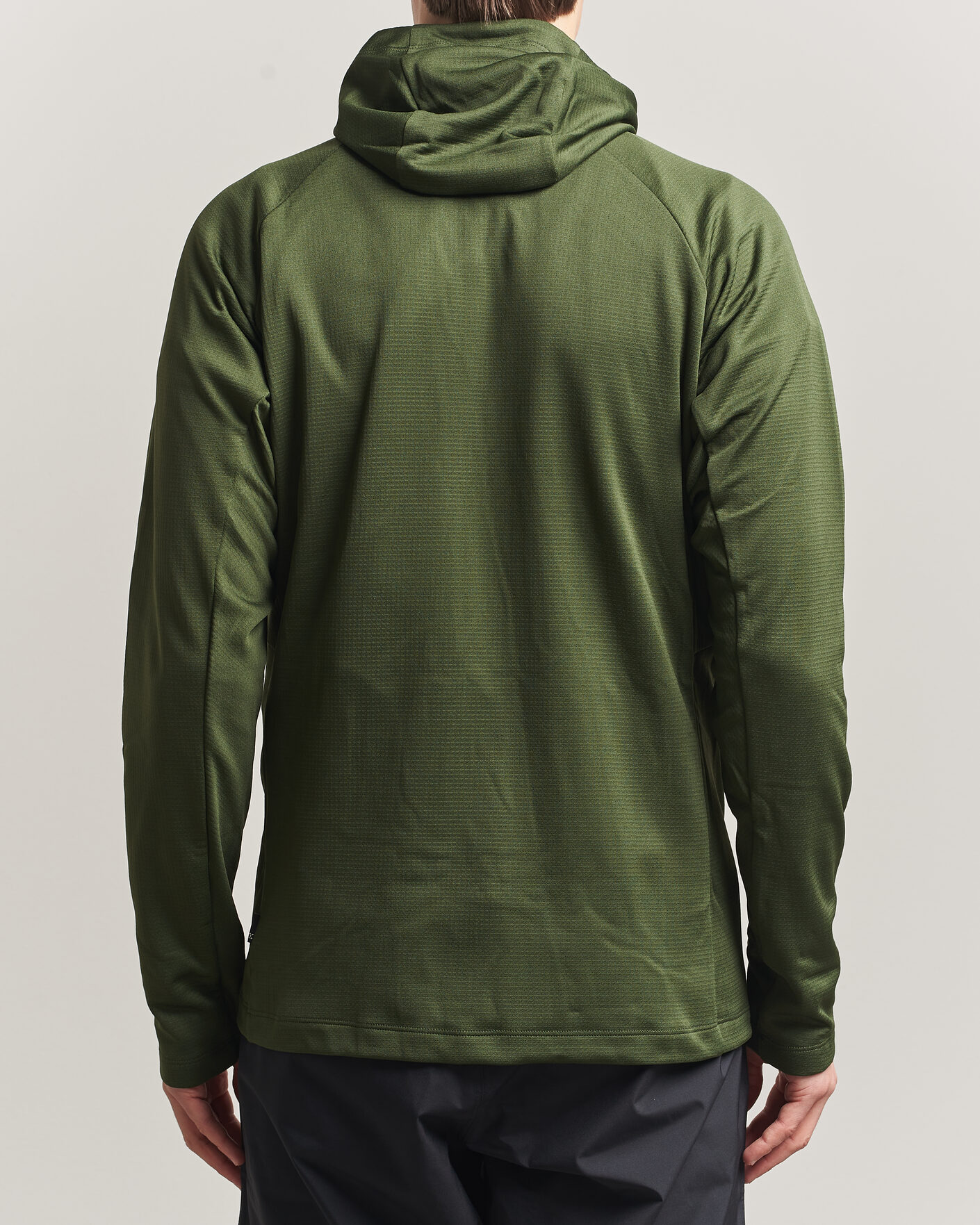 Mies | Puserot | Haglöfs | Korp Mid Fleece Hood Seaweed Green