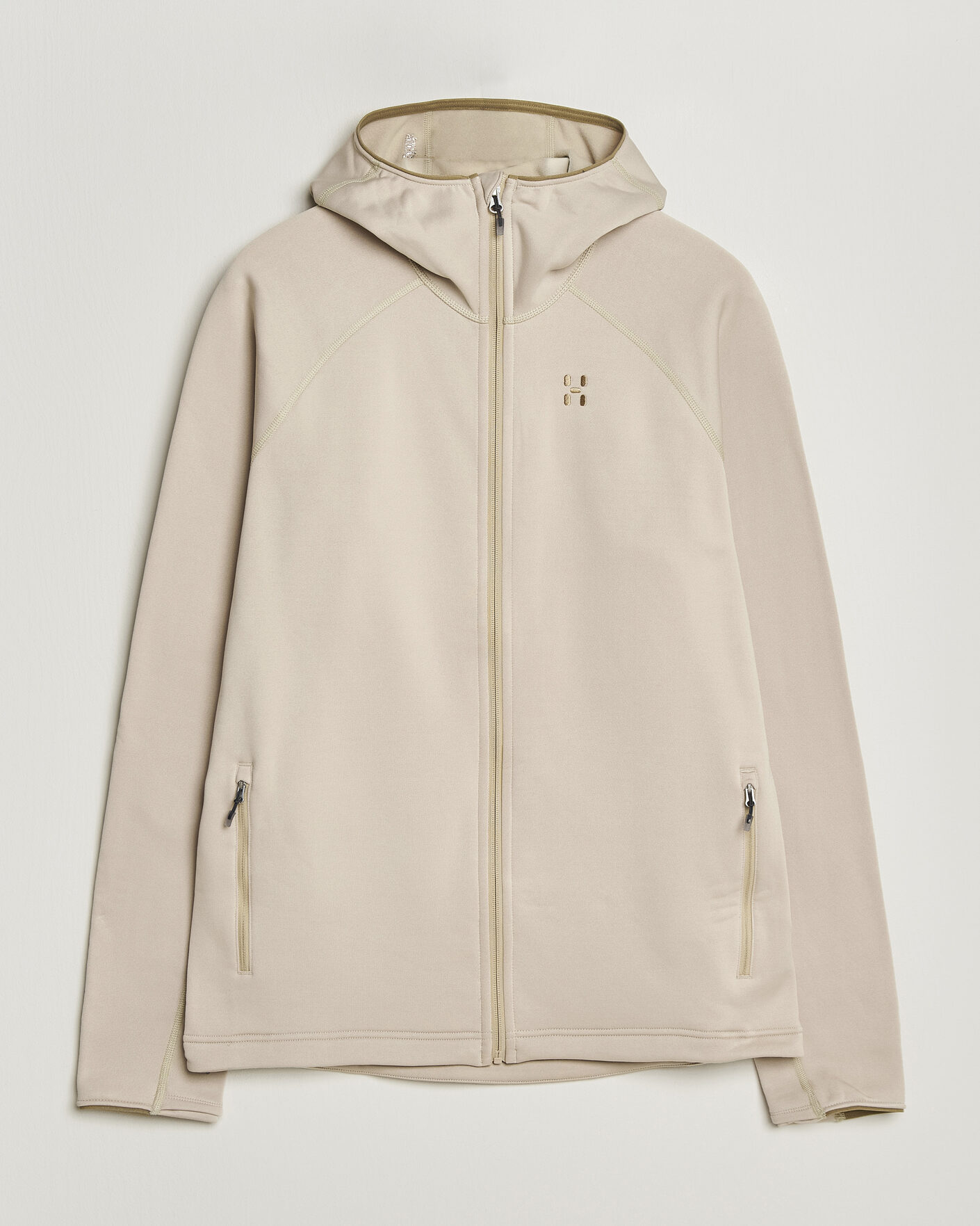 Mies | Puserot | Haglöfs | Magma Mid Fleece Hood Chalk Beige