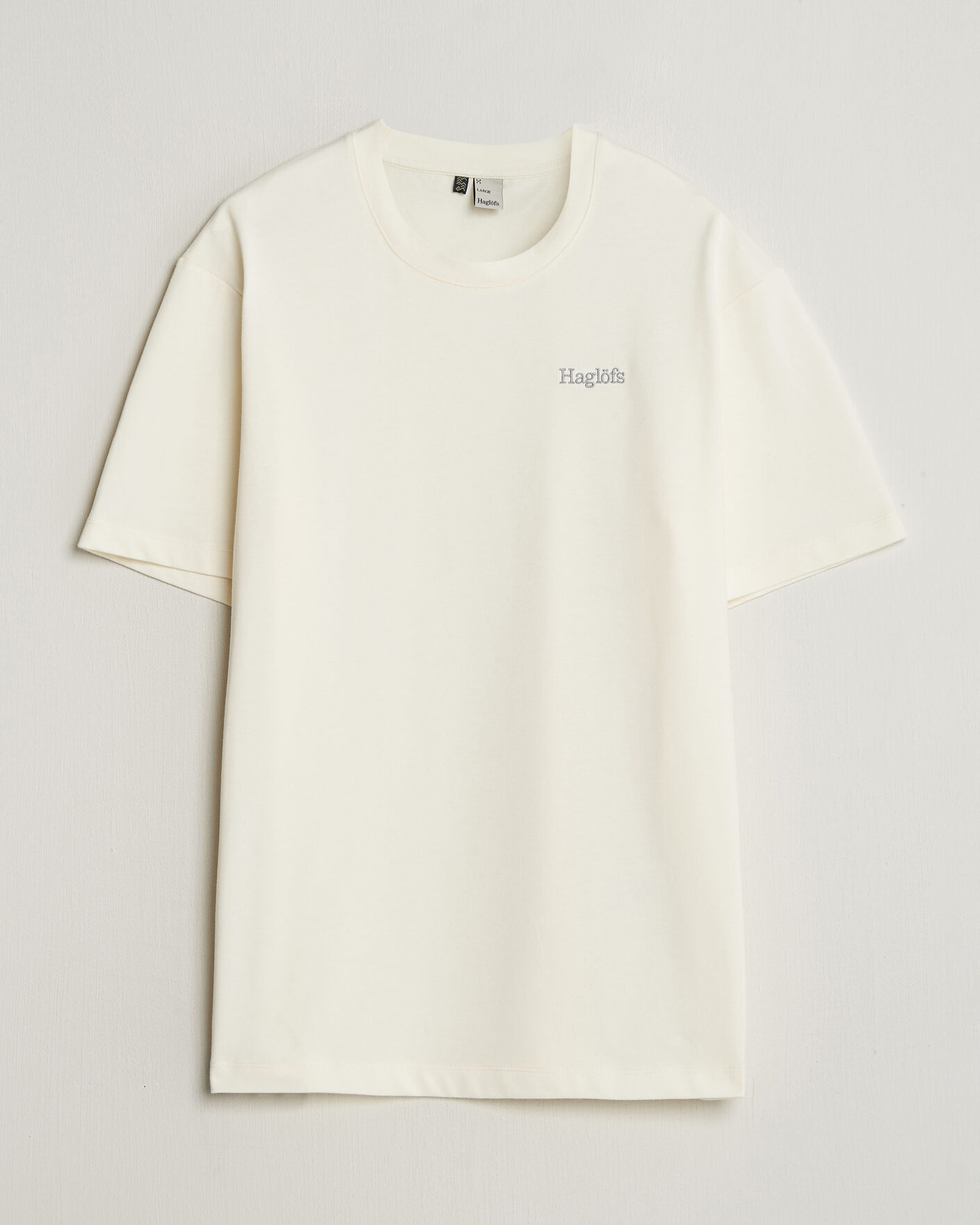 Mies | T-paidat | Haglöfs | Organic Cotton T-Shirt Soft White