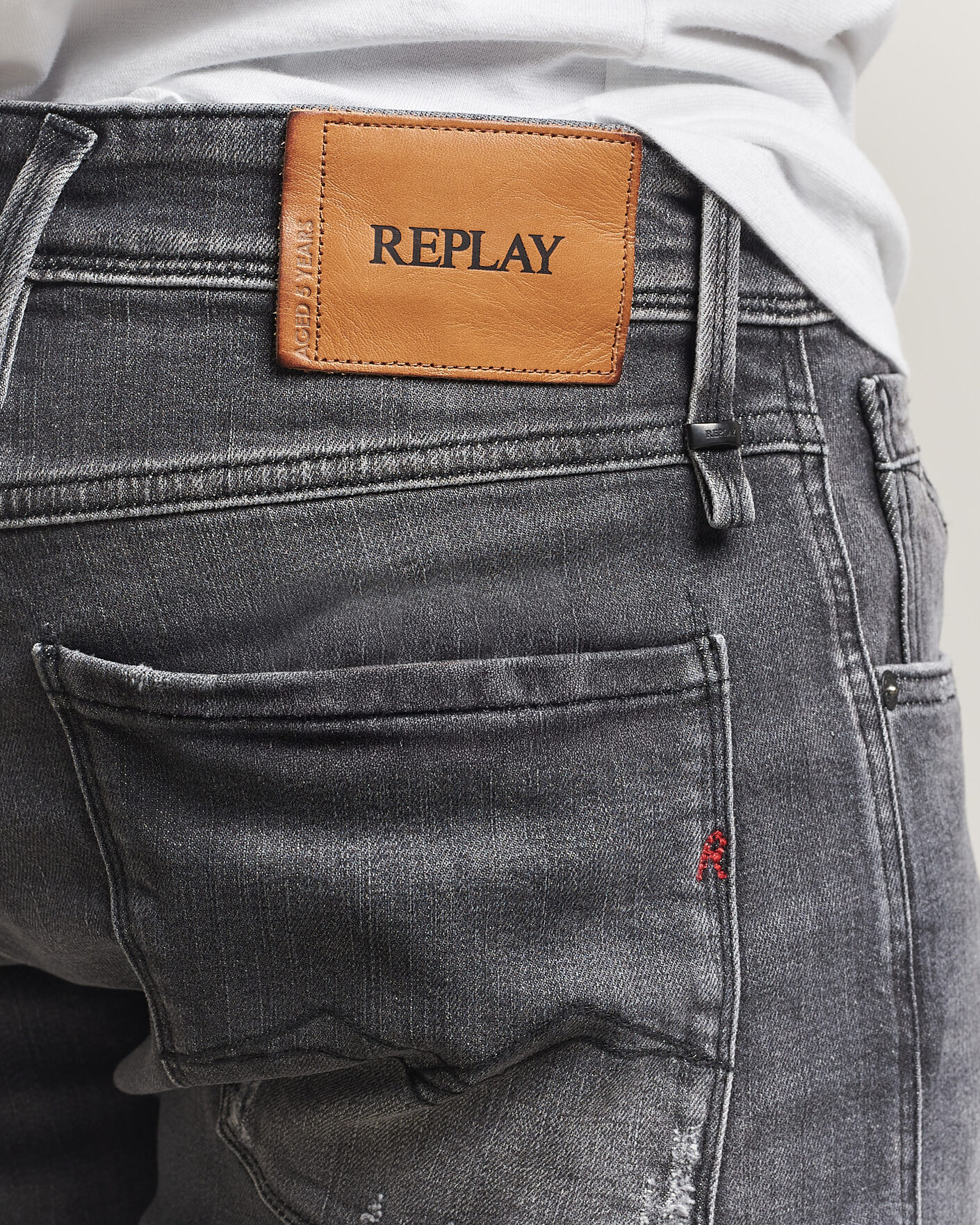 Mies | Farkut | Replay | Anbass 5 Years Wash Jeans Washed Grey