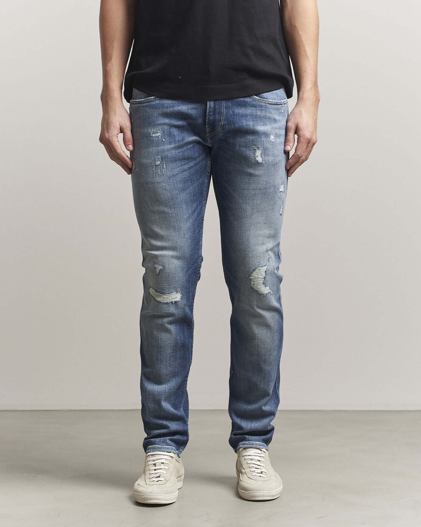 Mies | Farkut | Replay | Anbass 10 Year Wash Jeans Medium Blue