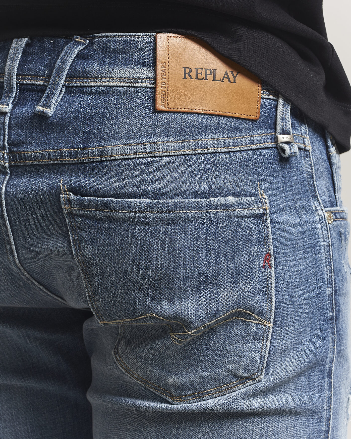 Mies | Farkut | Replay | Anbass 10 Year Wash Jeans Medium Blue