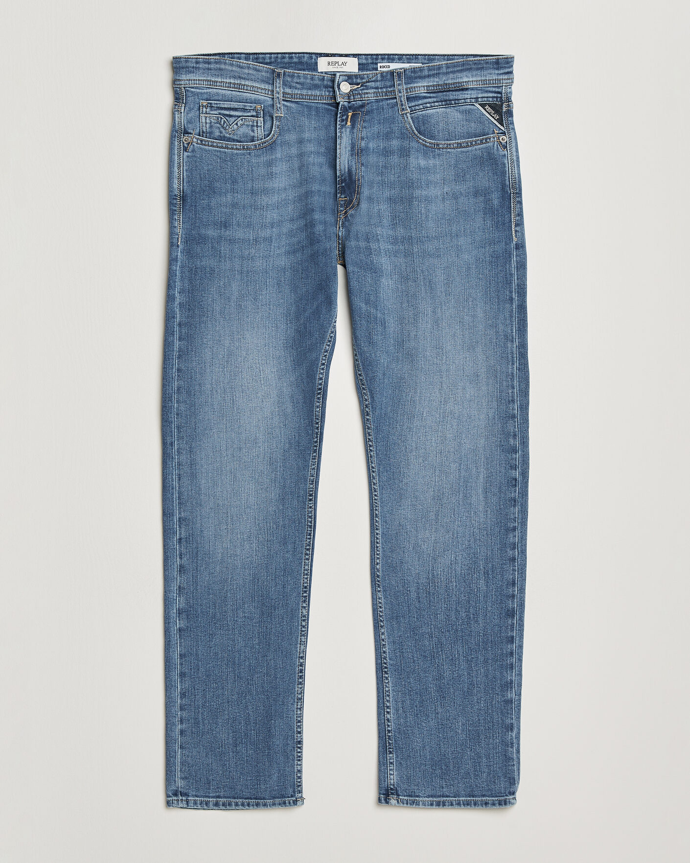 Mies | Farkut | Replay | Rocco Comfort Fit Powerstretch Jeans Light Blue