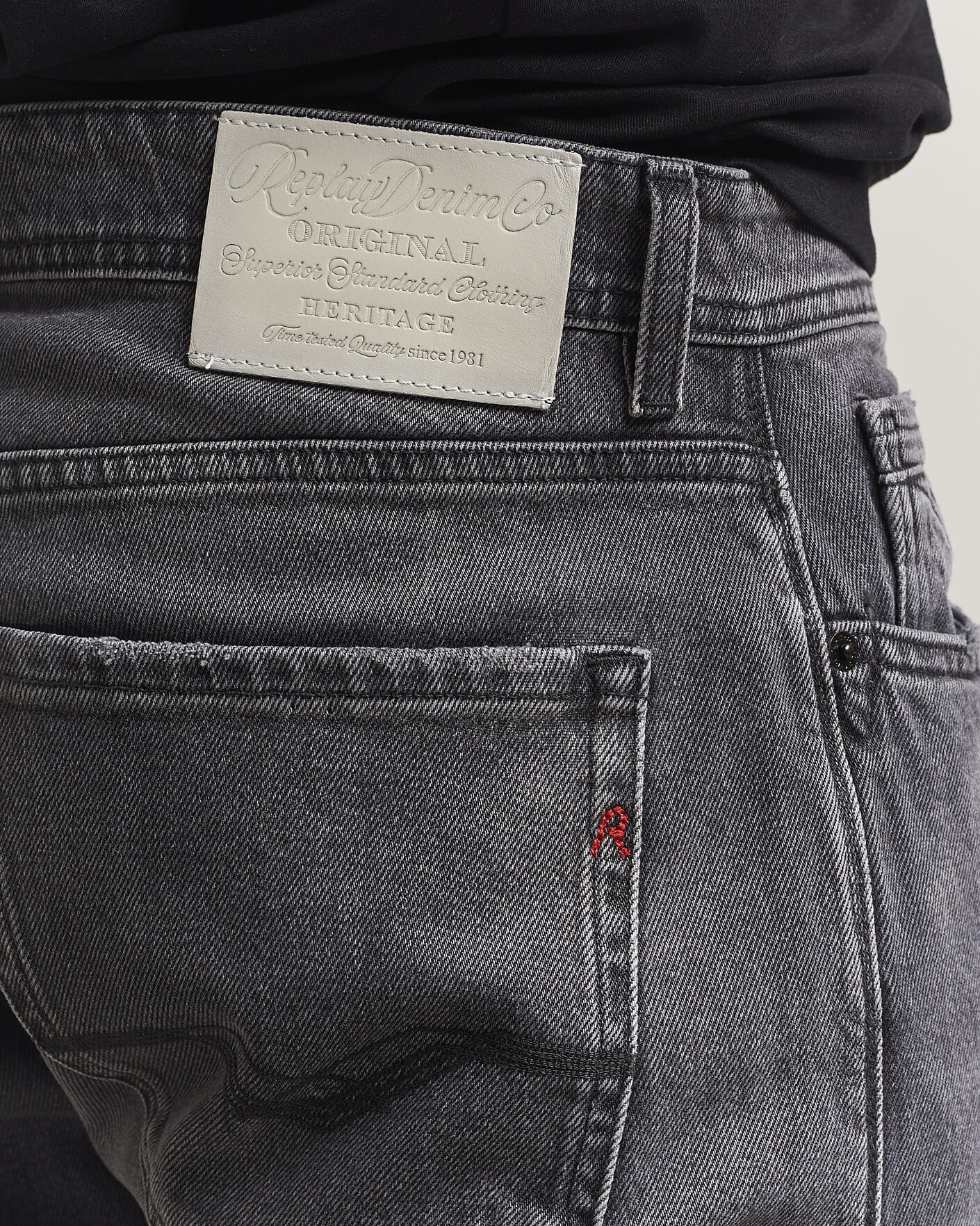 Mies | Housut | Replay | Rocco Comfort Fit Original Jeans Washed Black