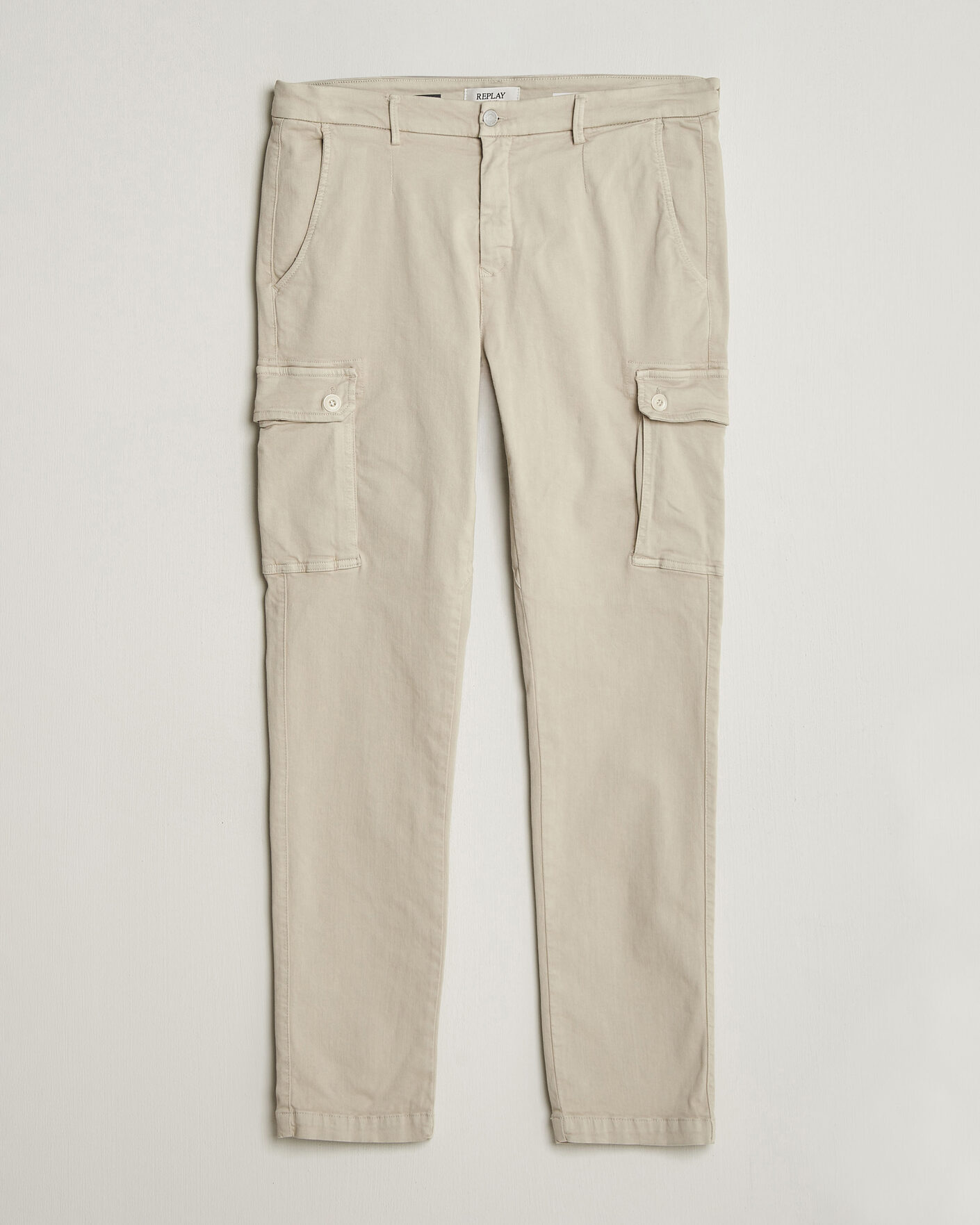 Mies | Housut | Replay | Jaan Hyperflex Cargo Pants Ivory