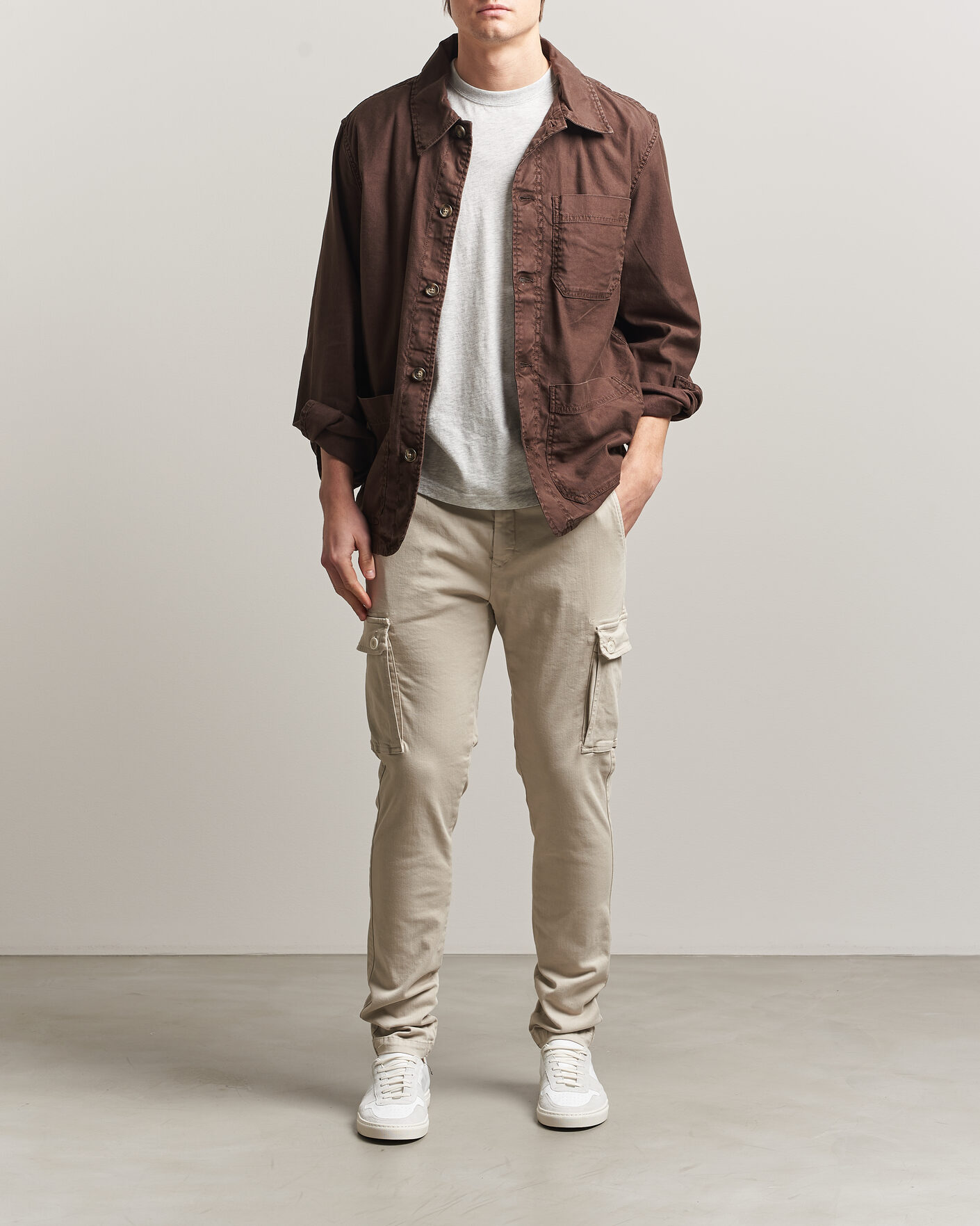 Mies | Housut | Replay | Jaan Hyperflex Cargo Pants Ivory