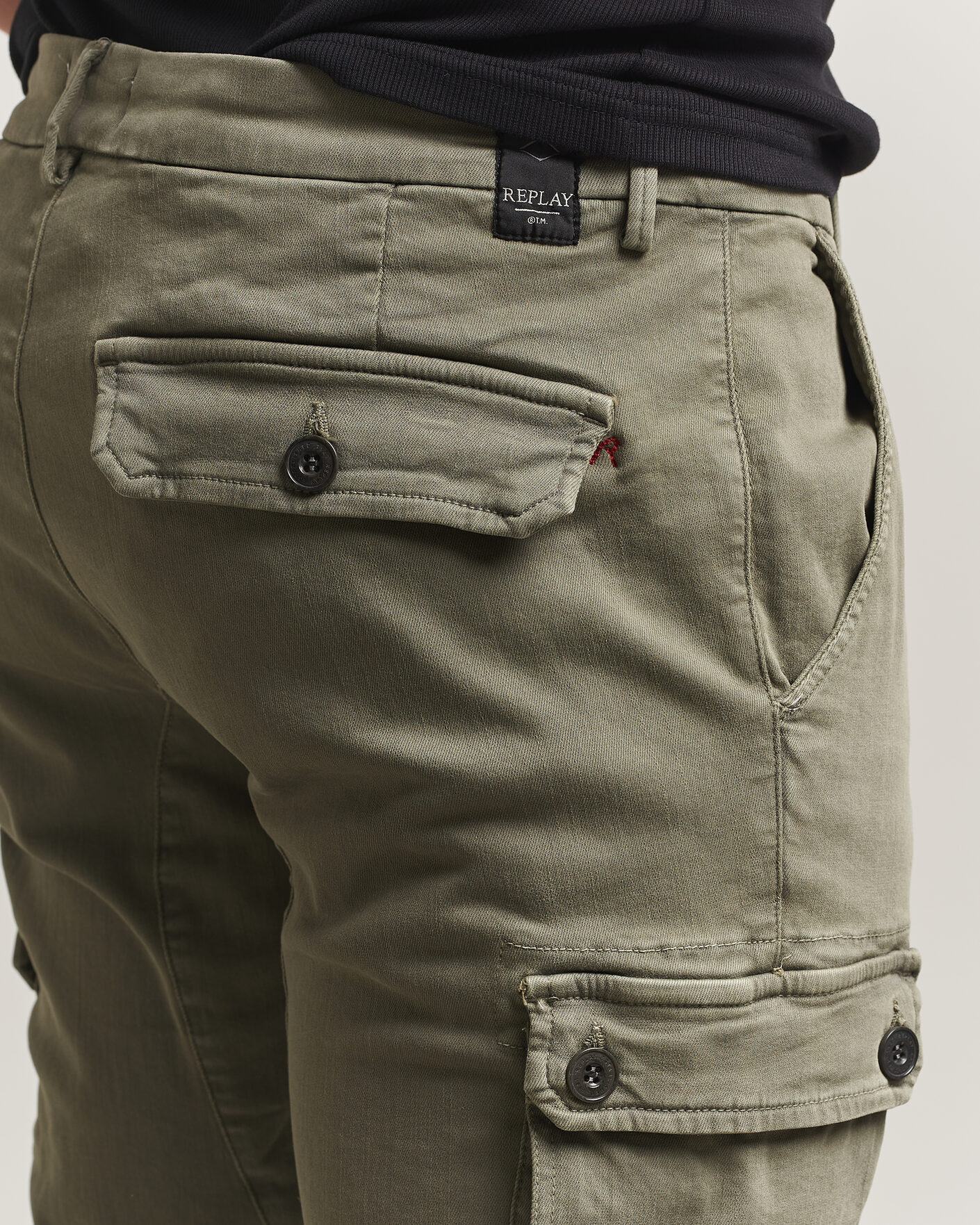 Mies | Housut | Replay | Jaan Hyperflex Cargo Pants Military Green